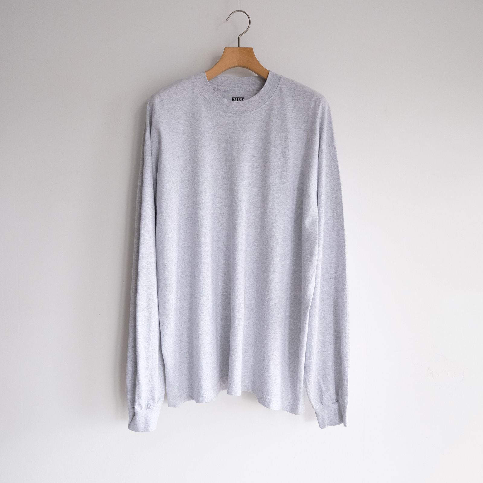 MINE Duct Tape L/S T-Shirt / Black Label -Tシャツ-（Ash Gray / アッシュグレー）