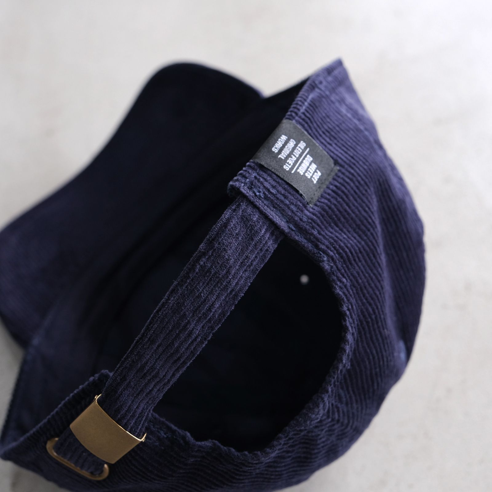 PMD Tag Corduroy Cap -キャップ-（Navy / ネイビー）