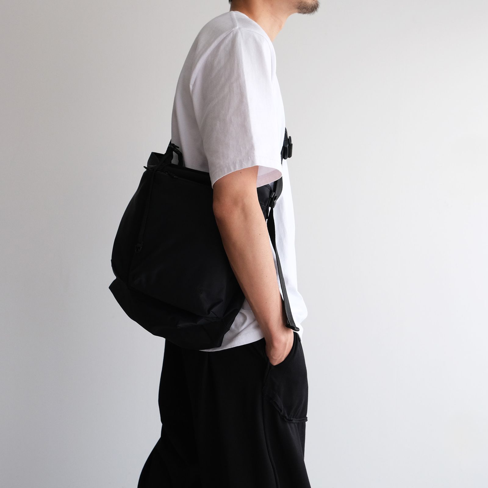 Recycle Twill Courier Shoulder -バッグ-（Black / ブラック）