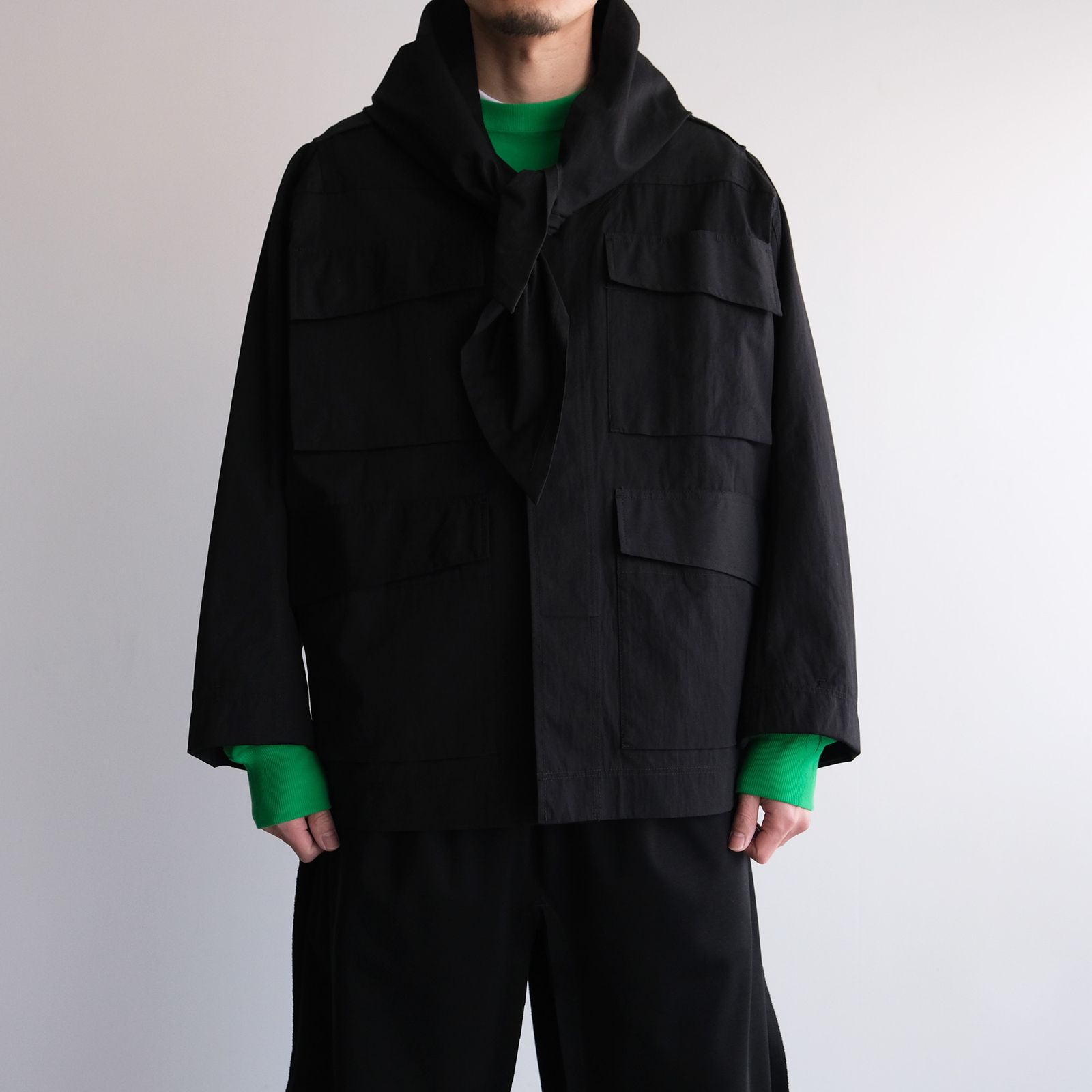 Haori Miritary：Jacket -ジャケット-（Black / ブラック）