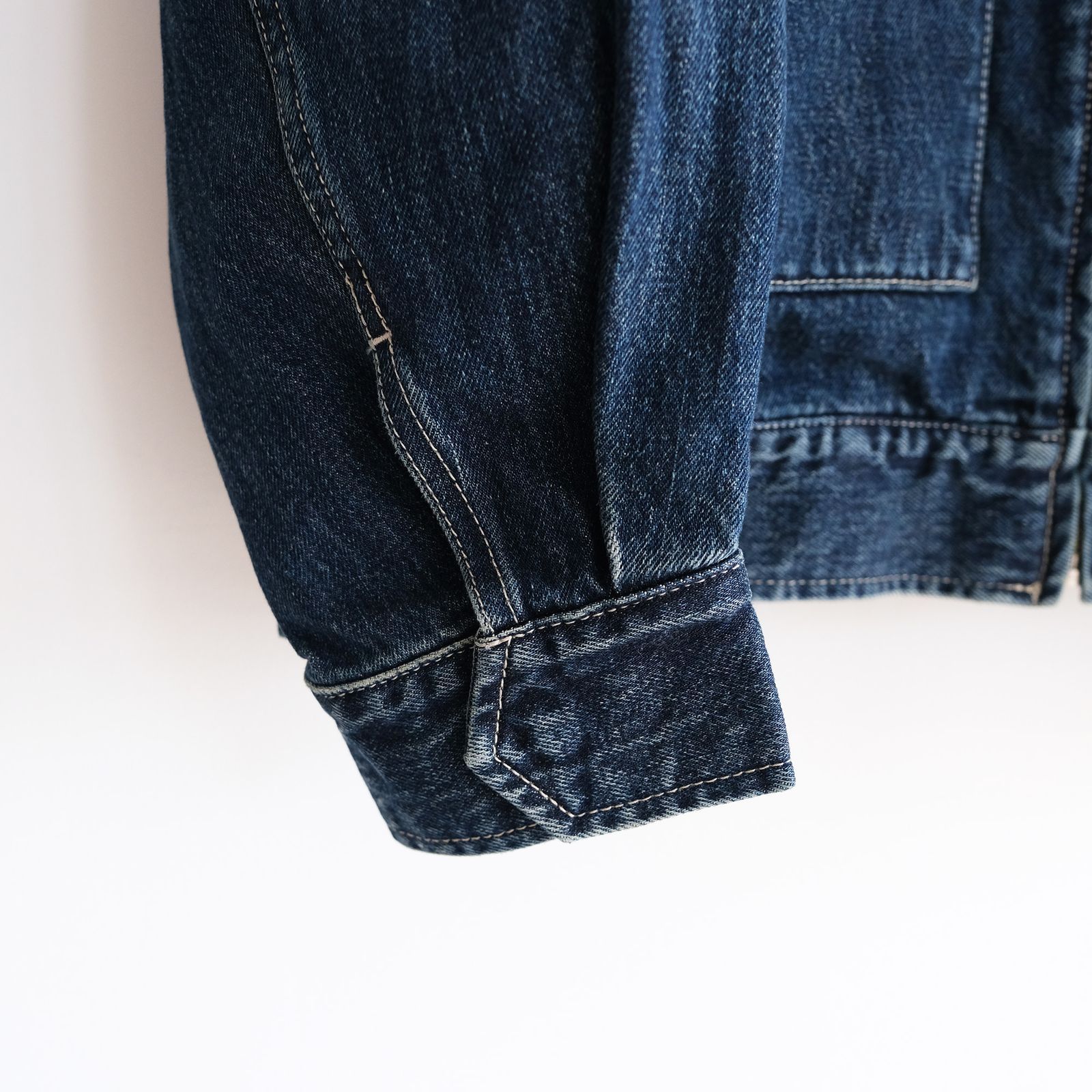 Selvage Denim Zip Jacket -デニムジャケット-（Indigo Dark Fade / インディゴダークフェイド）