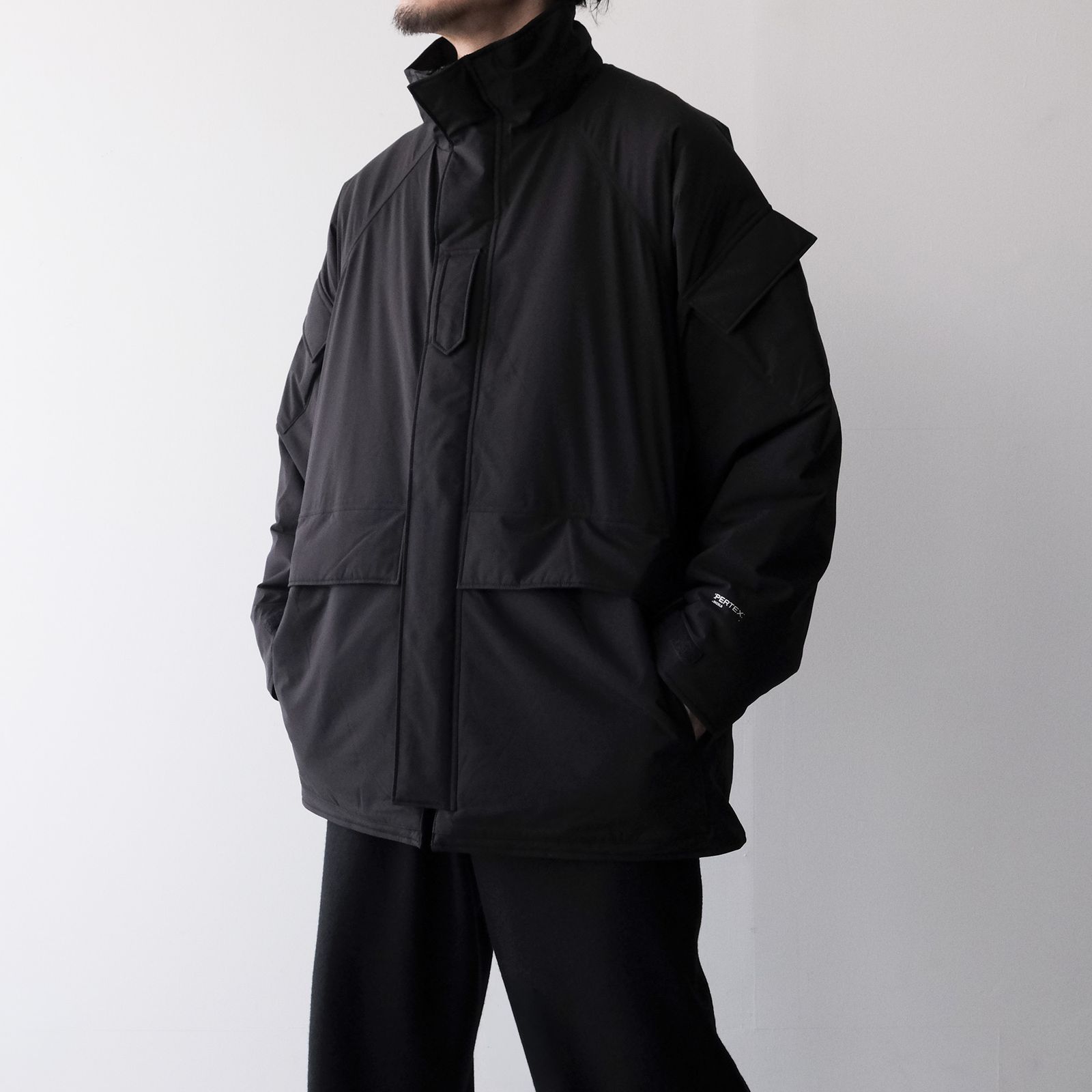 PERTEX SHIELD Insulated Military Parka -ジャケット-（Black / ブラック）GM263-30271