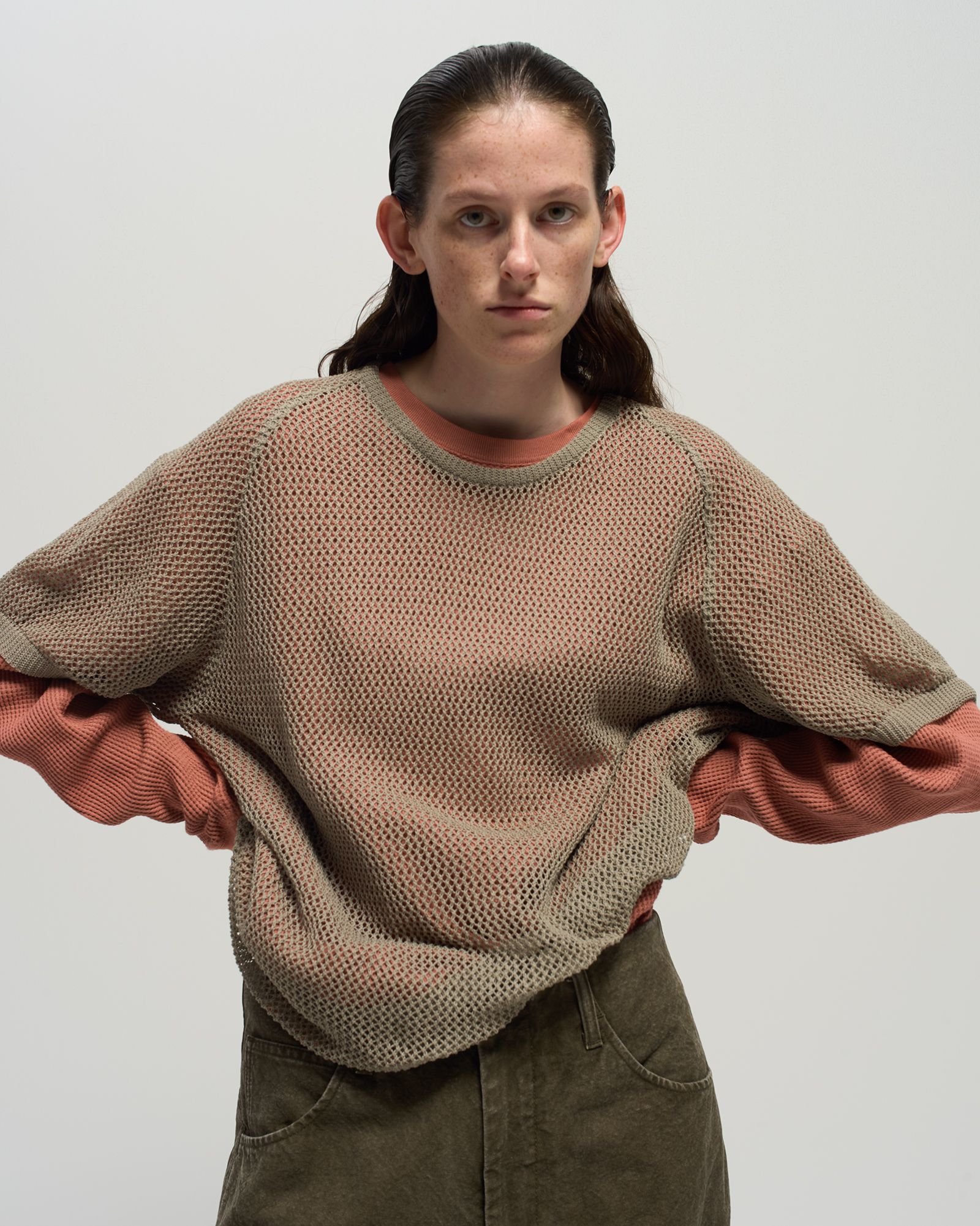 Crew Neck S/S Tee -Tシャツ-（Mocha / モカ）