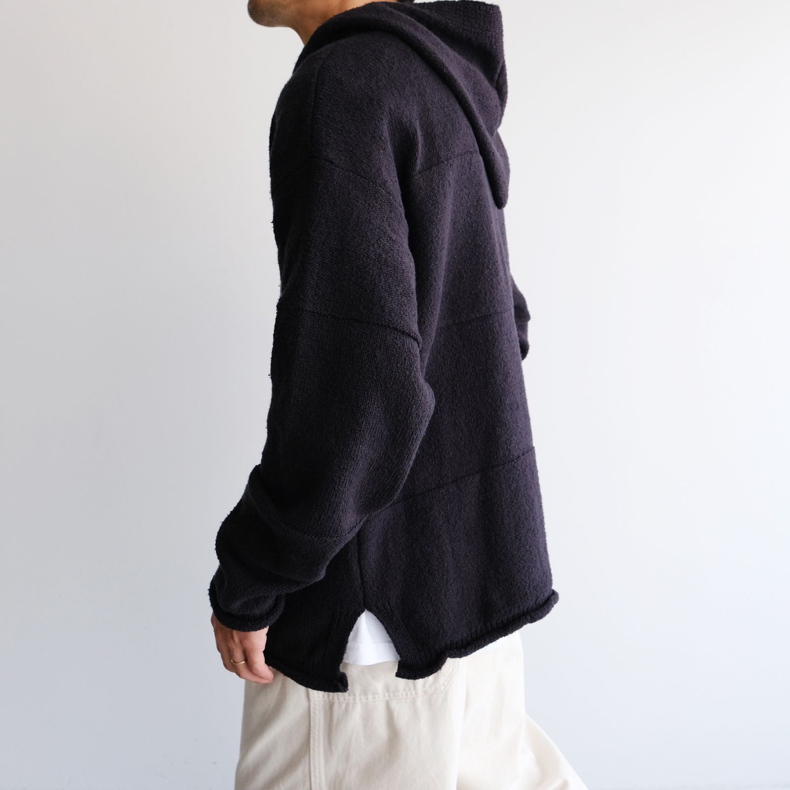Mexican Knit Hoodie -ニット-（Black / ブラック）
