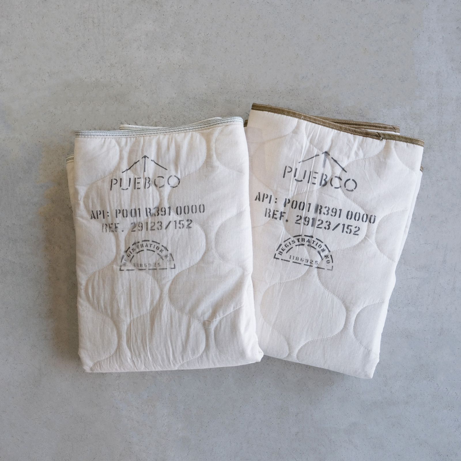 Vintage Parachute Line Quilted Blanket -ブランケット-（White / ホワイト）