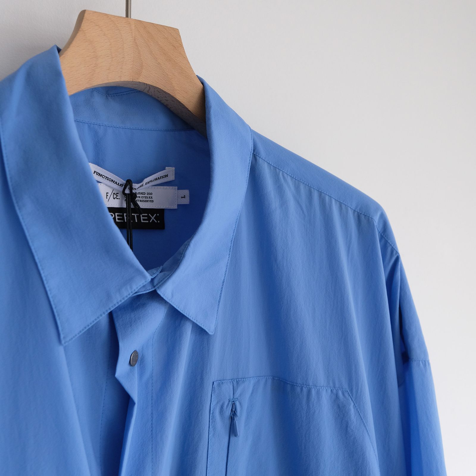 Pertex Utility Longline Shirt -シャツ-（Blue / ブルー）
