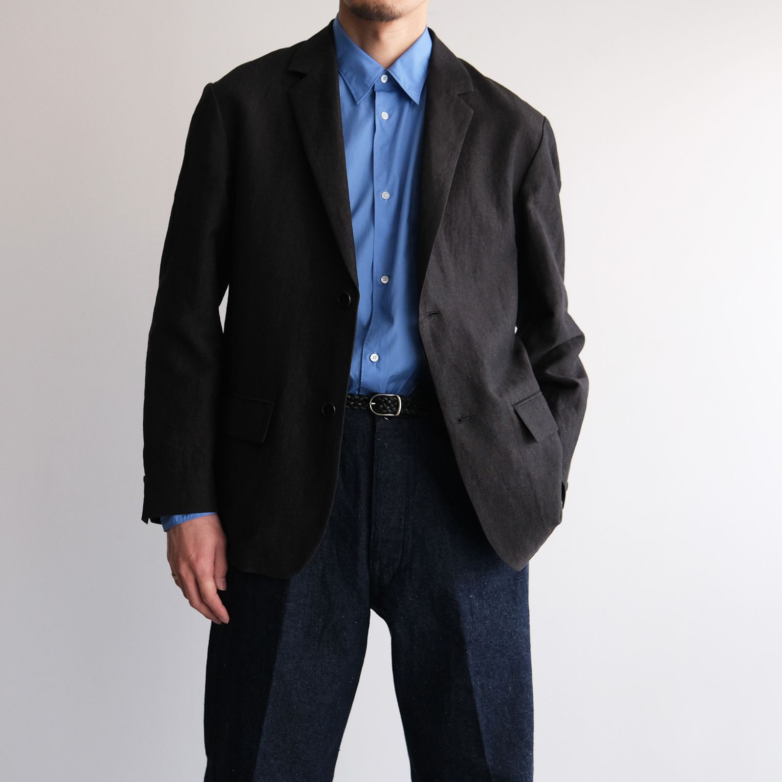 Broad Regular Collar Shirt -シャツ-（Blue / ブルー）GM261-50005B