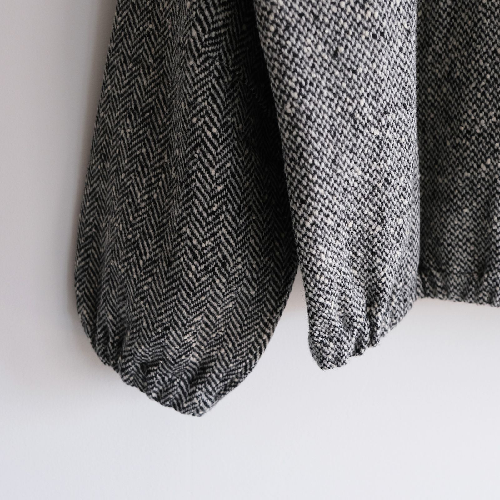 Tweed Zip Front Blouson -ブルゾン-（Black / ブラック）