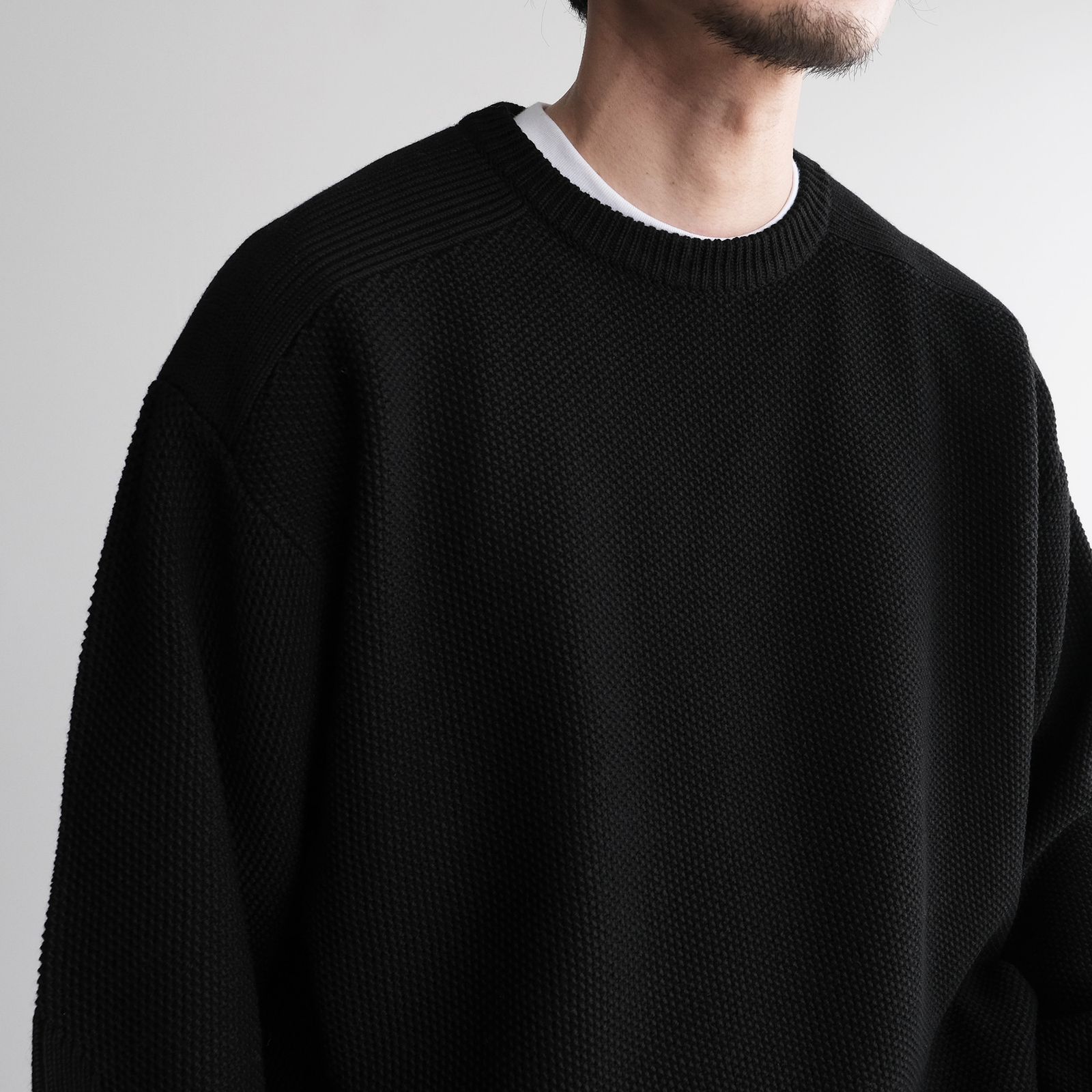 Soft Wool Command Sweather -ニット-（Black / ブラック）GU263-80600