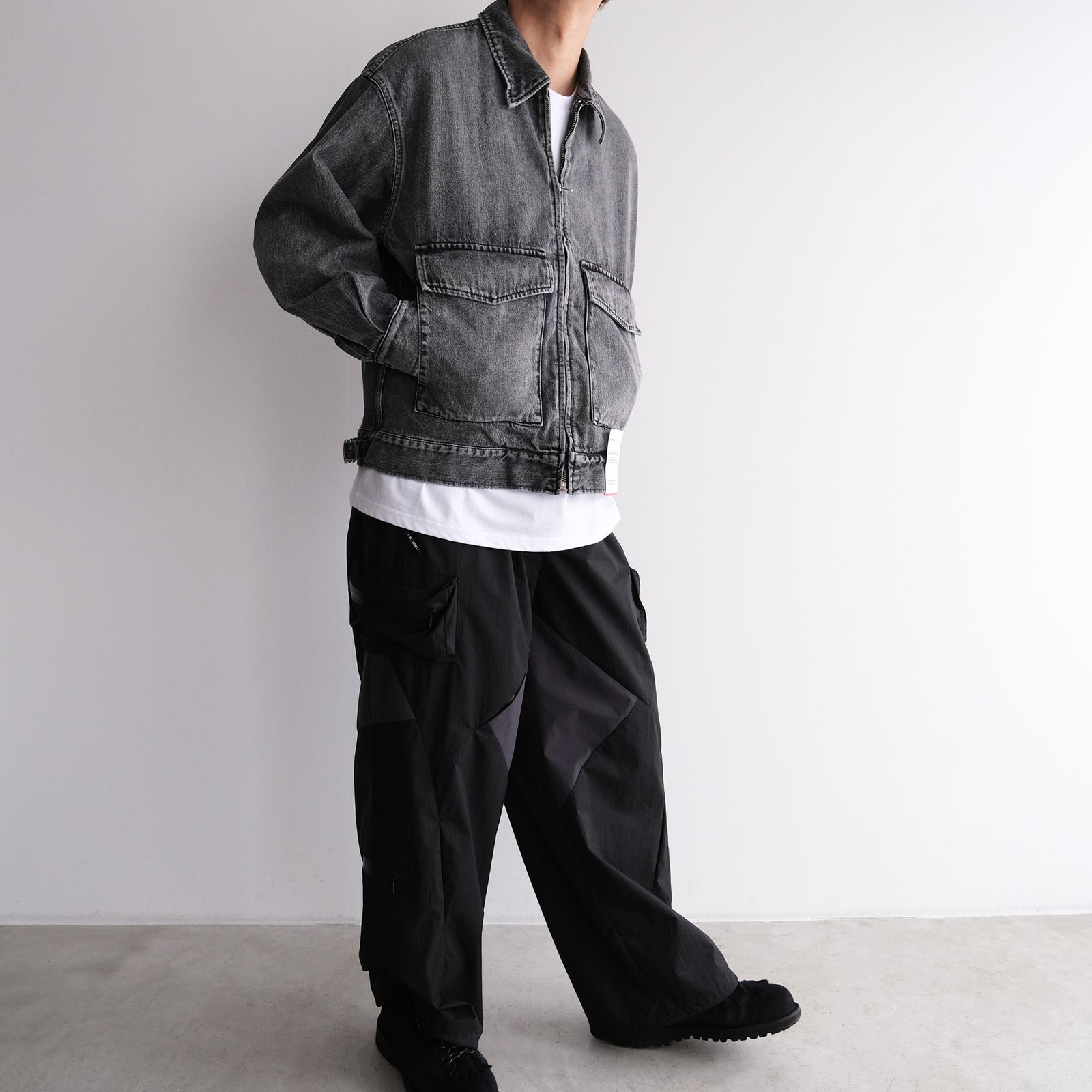 PlageVIS/LINEN DB ジャケット36 ブラック PlageVIS/LINEN DB ジャケット36 ブラック