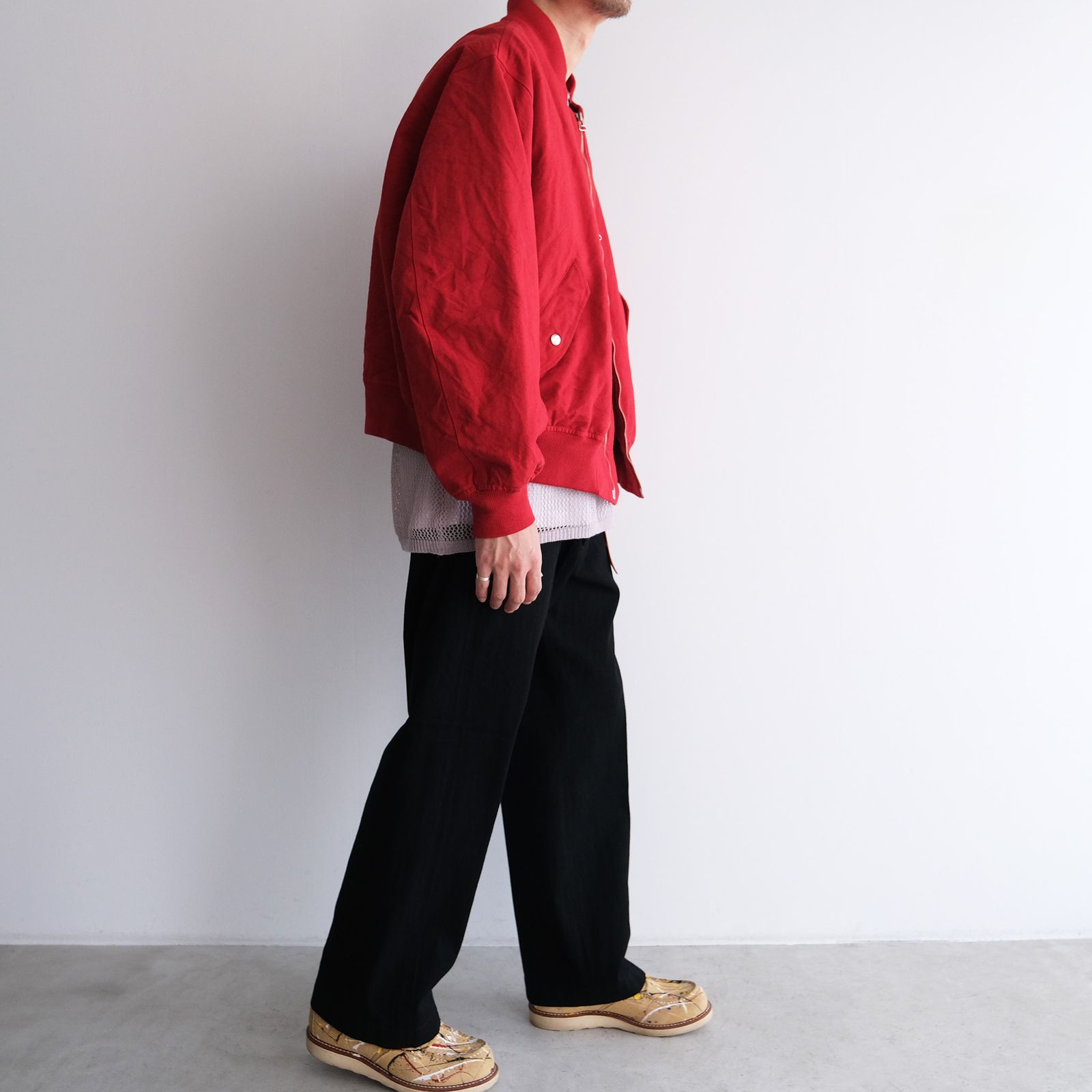 Cotton Canvas MA-1 Blouson -ブルゾン-（Red / レッド）