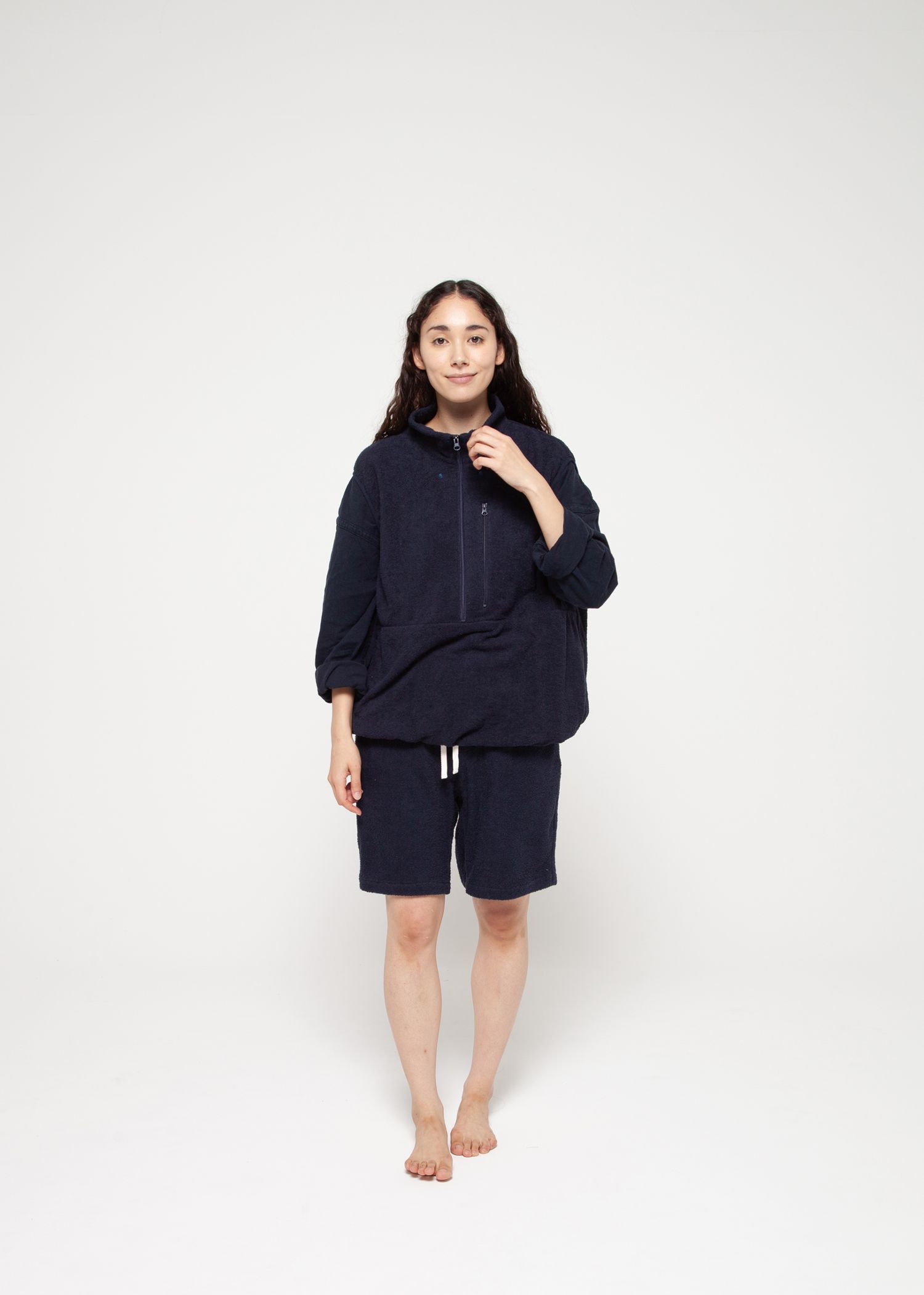 "towel Cloth Shorts Pants" -ショーツ-（Black / ブラック）