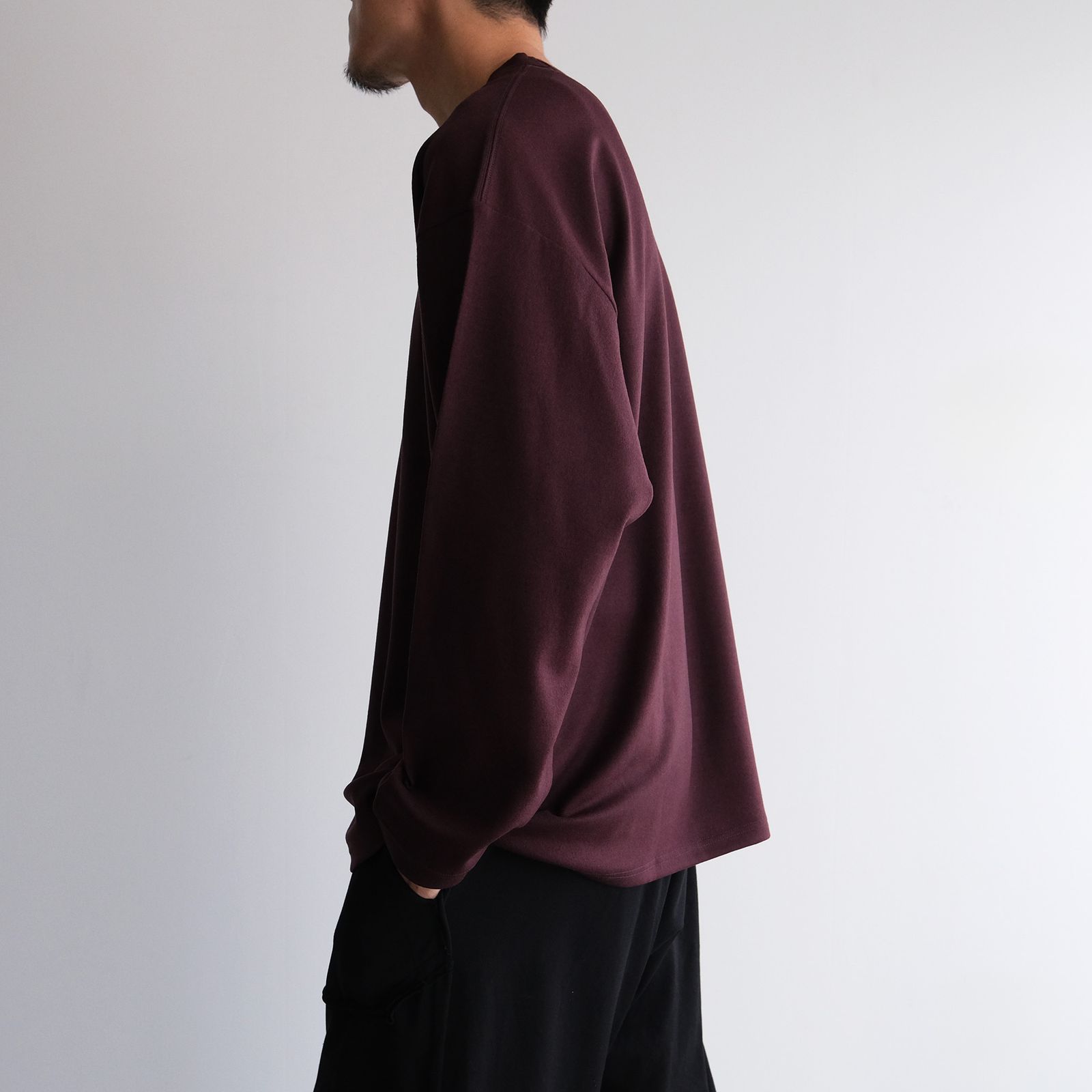 Merino Qualitee -Tシャツ-（Burgundy / バーガンディ）