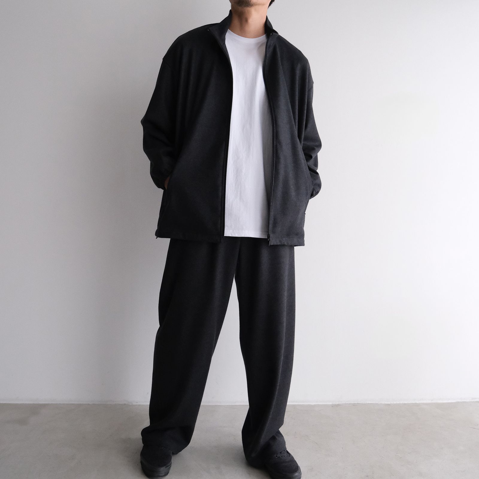 Wool Smooth Flannel Track Blouson -ブルゾン-（Gray / グレー）GU253-30220B