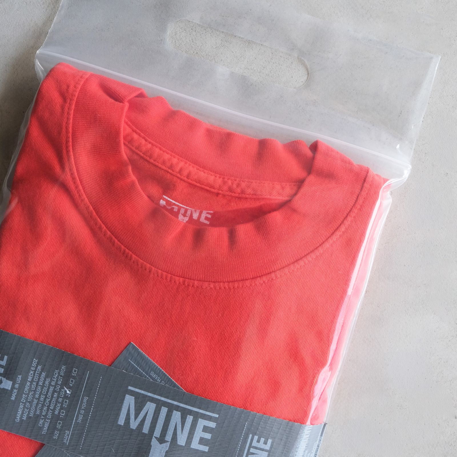 MINE Duct Tape S/S T-Shirt / White Label -Tシャツ-（Orange / オレンジ）