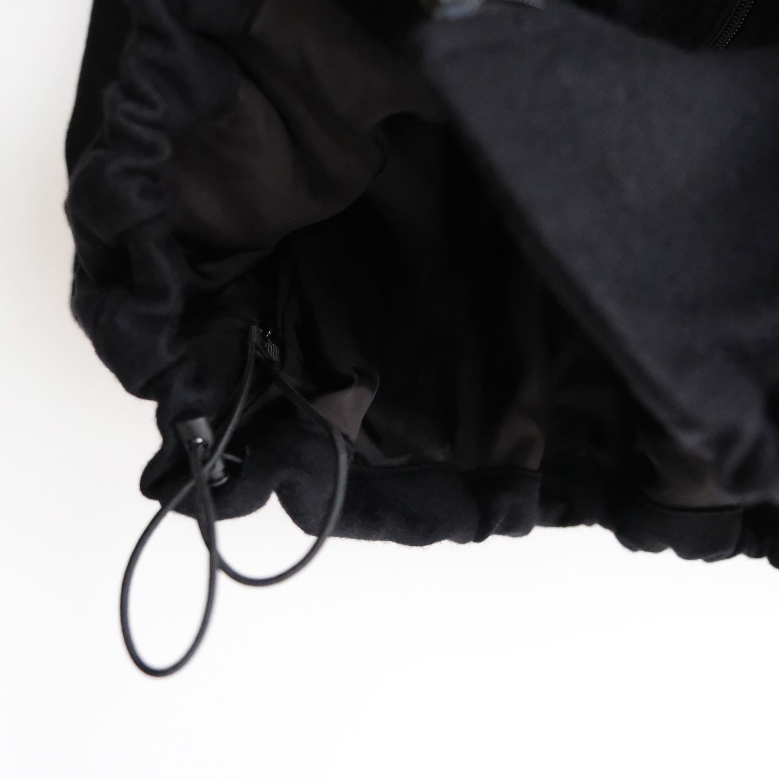 Wool Smooth Flannel Track Blouson -ブルゾン-（Black / ブラック）