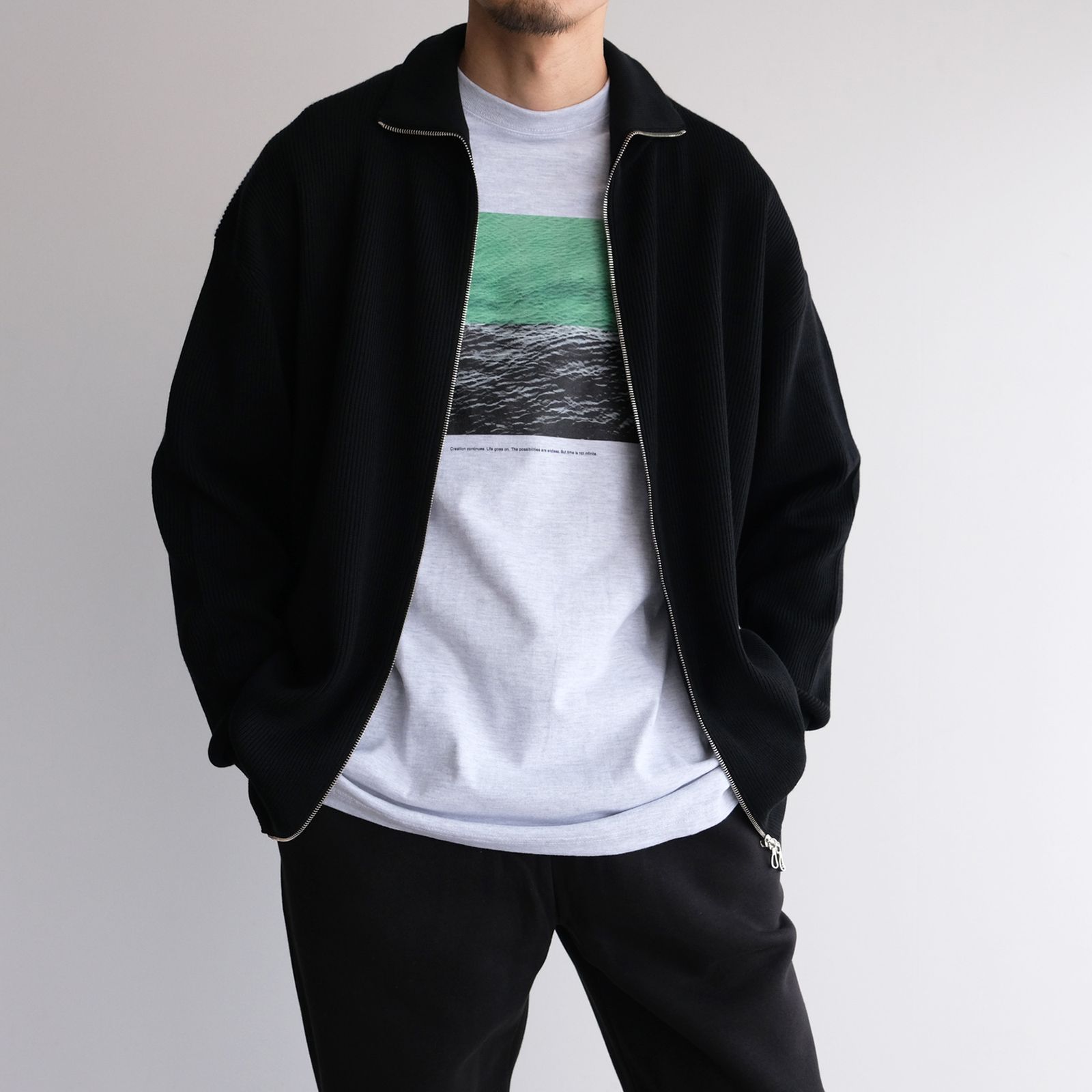 Time Is Not Infinite L/S T-Shirts -Tシャツ-（A.Gray / アッシュグレー）
