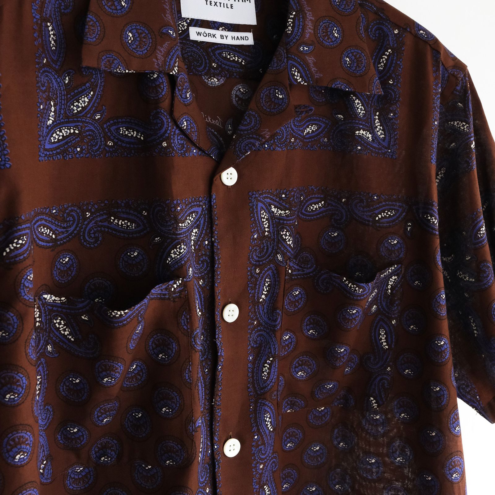 Paisley Summer Shirt -シャツ-（Brown / ブラウン）