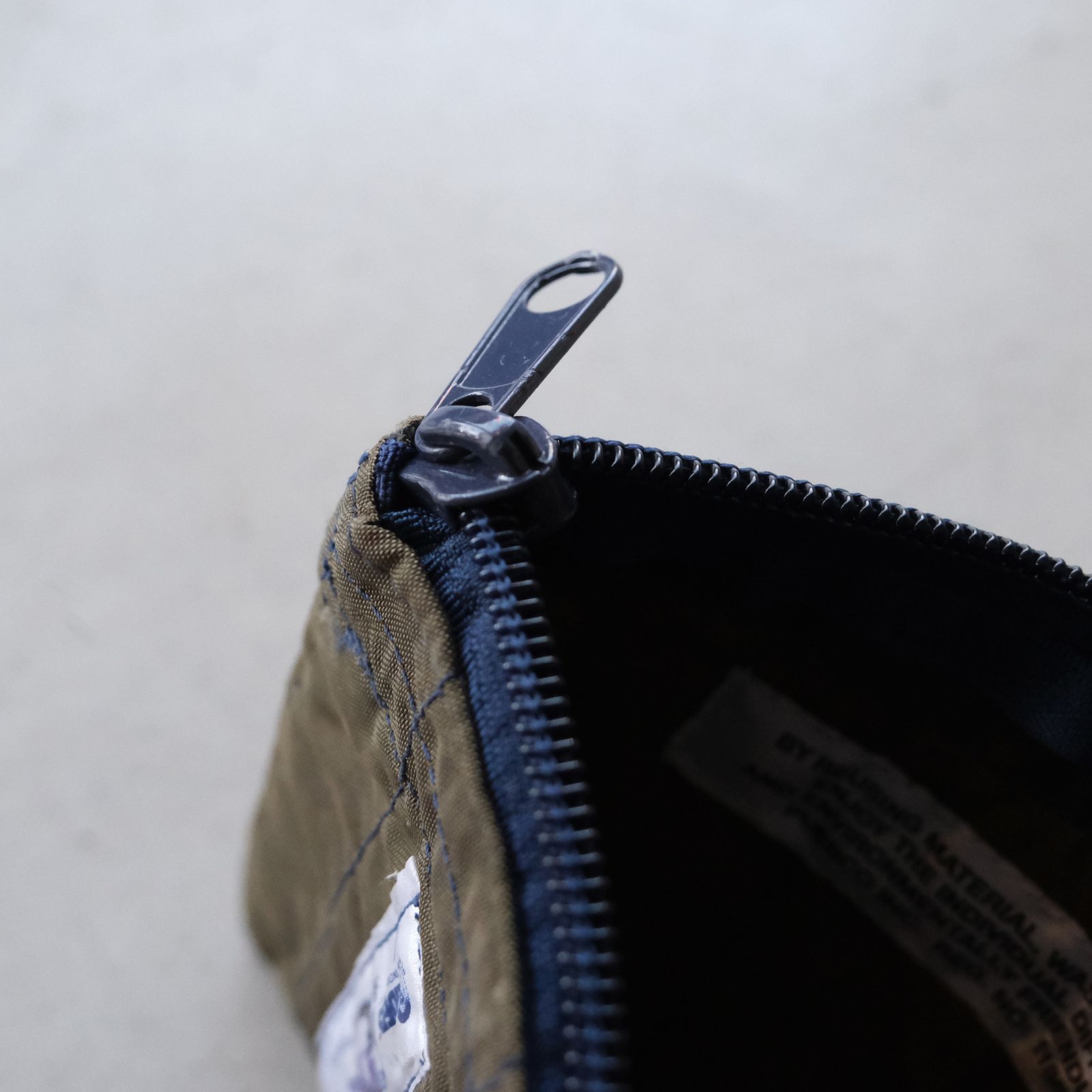 Vintage Brake Parachute Quilted Pouch -ポーチ-（Green / グリーン）