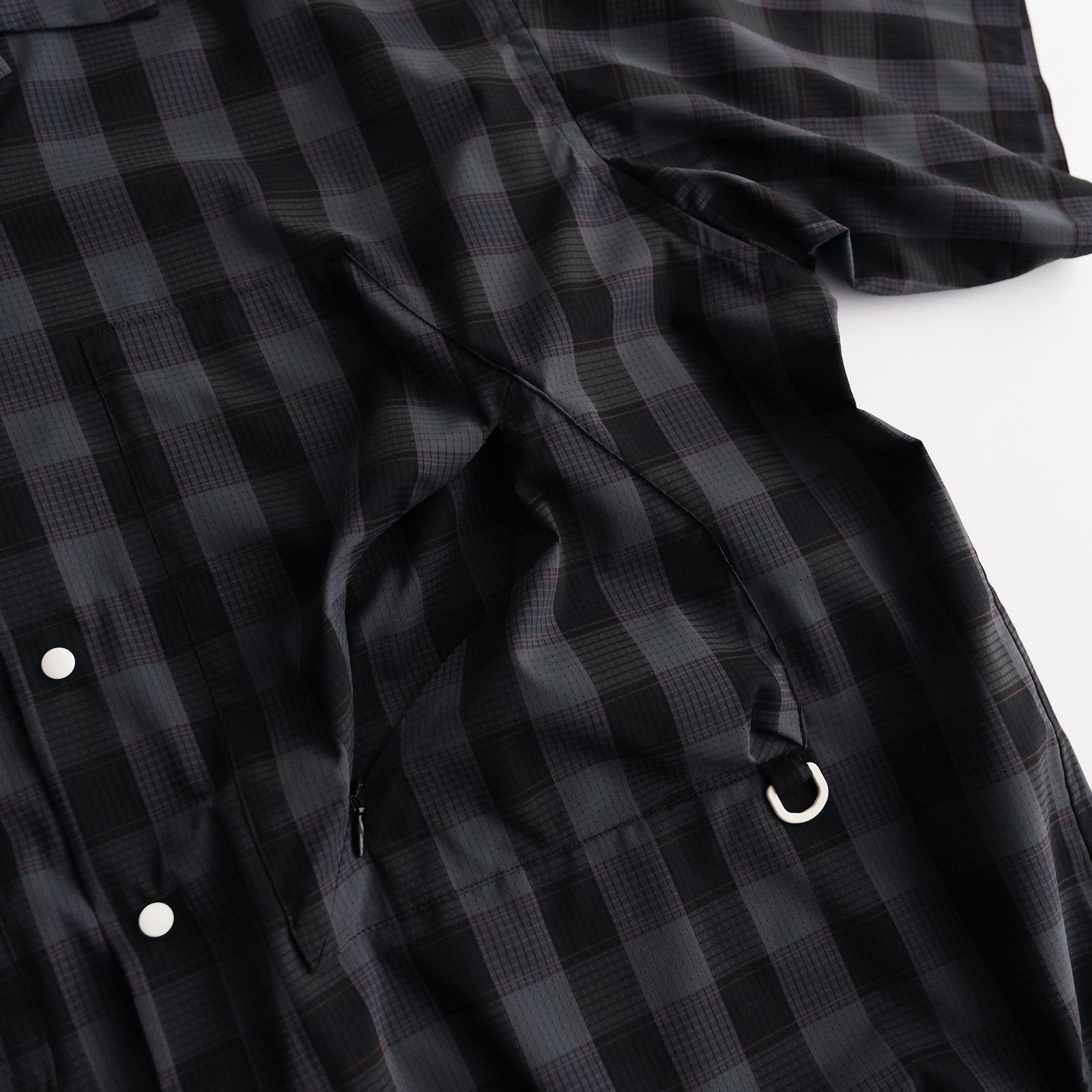 Dotair Open Collar Shirt -シャツ-（Charcoal / チャコール）