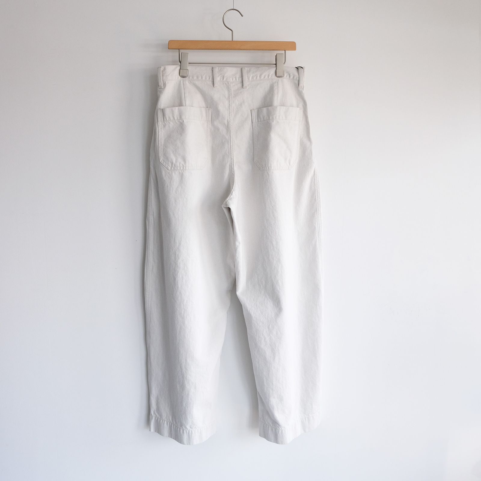 Cotton Denim - Wide Pants -パンツ-（L.Beige / ライトベージュ）