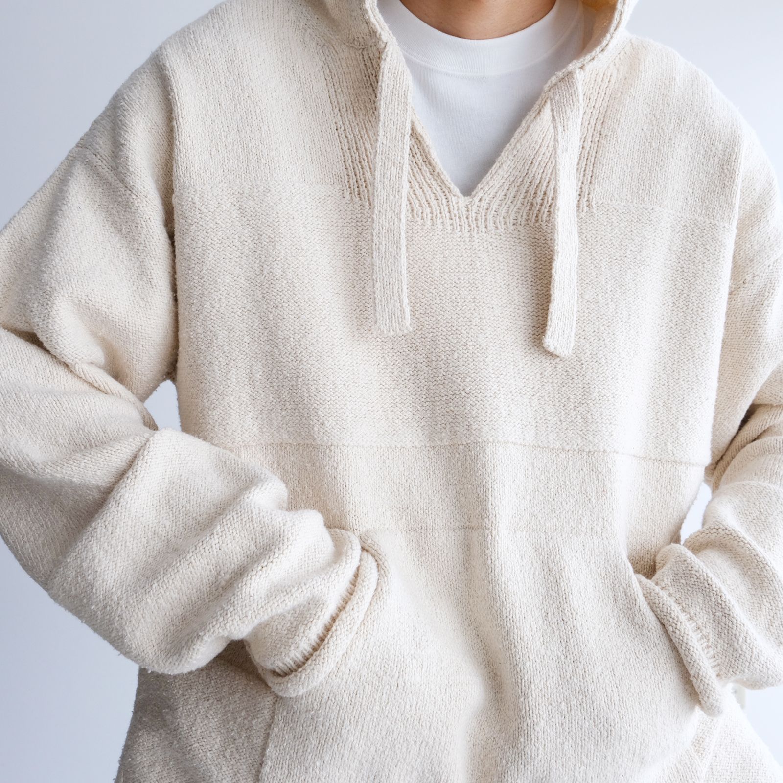 Mexican Knit Hoodie -ニット-（Natural / ナチュラル）