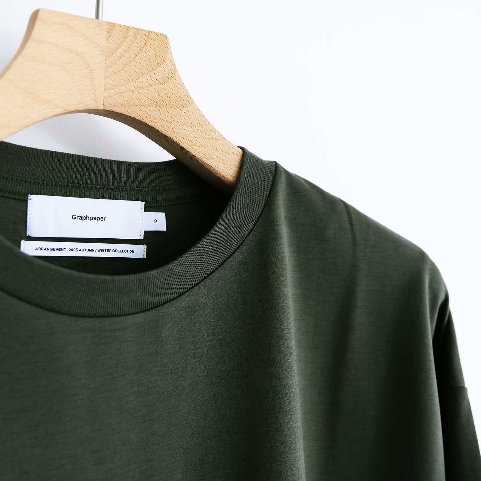 Brushed Mockrody Crew Neck L/S Tee -Tシャツ-（Green / グリーン）