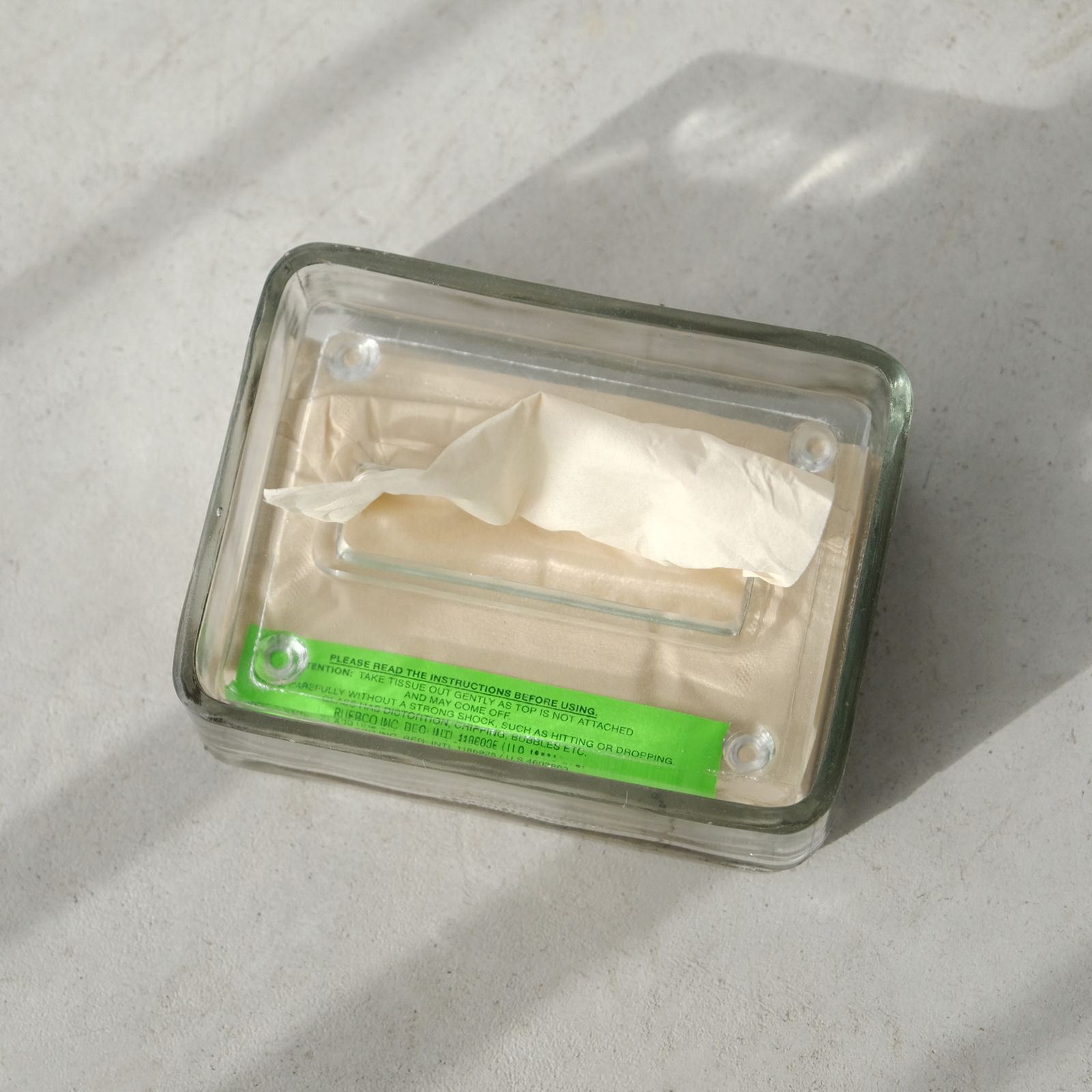 Glass Tissue Case -ティッシュケース-