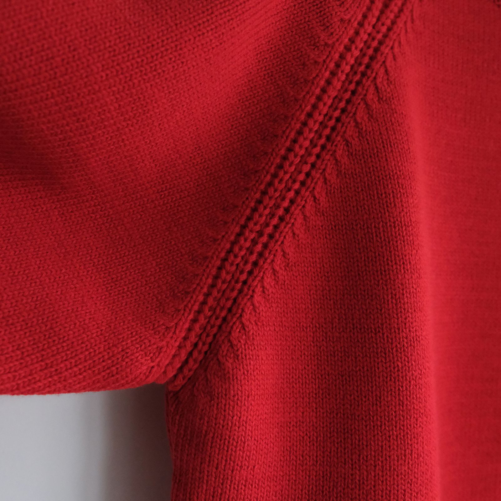 5 Gauge Raglan Jumper -ニット-（Red / レッド）