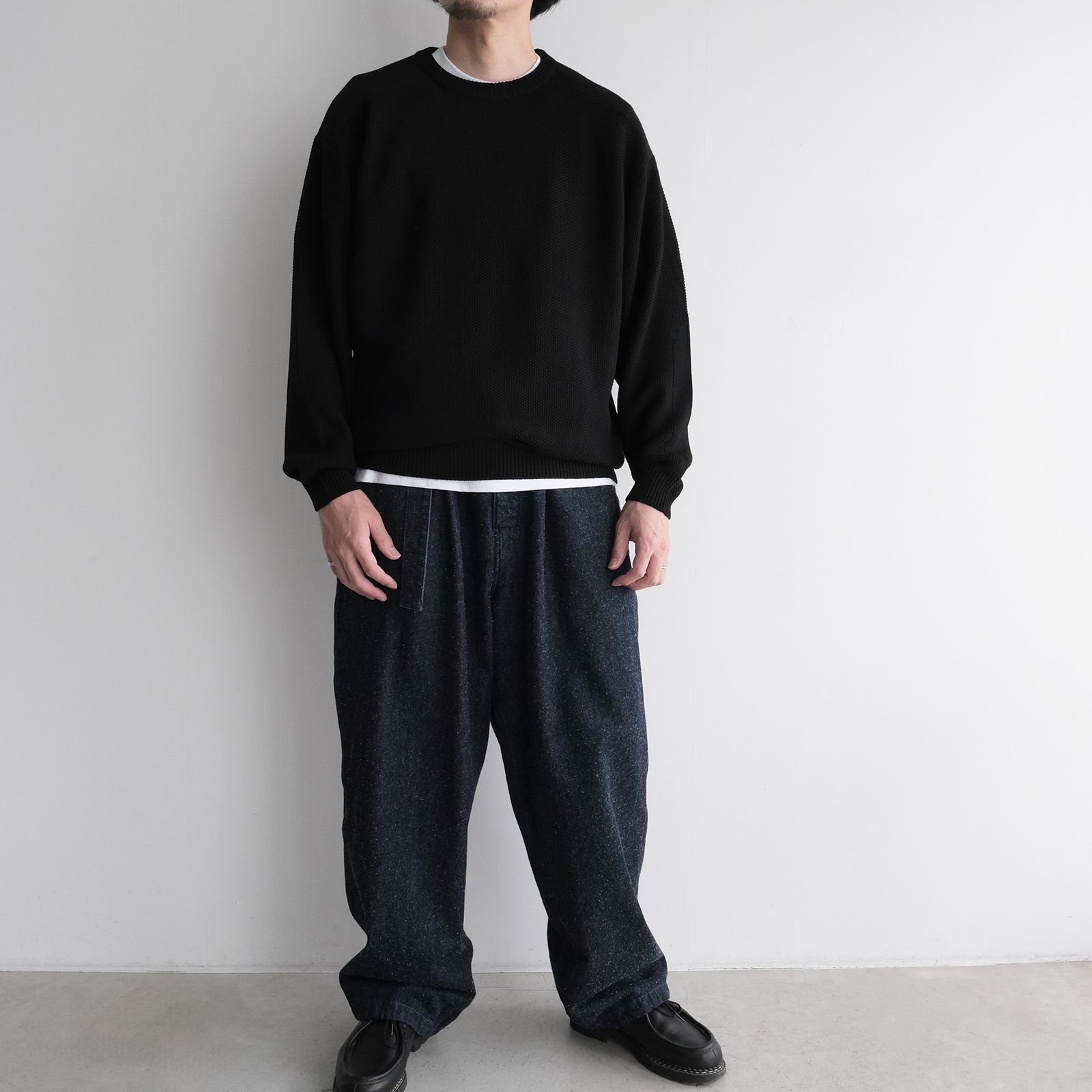 Soft Wool Command Sweather -ニット-（Black / ブラック）GU263-80600