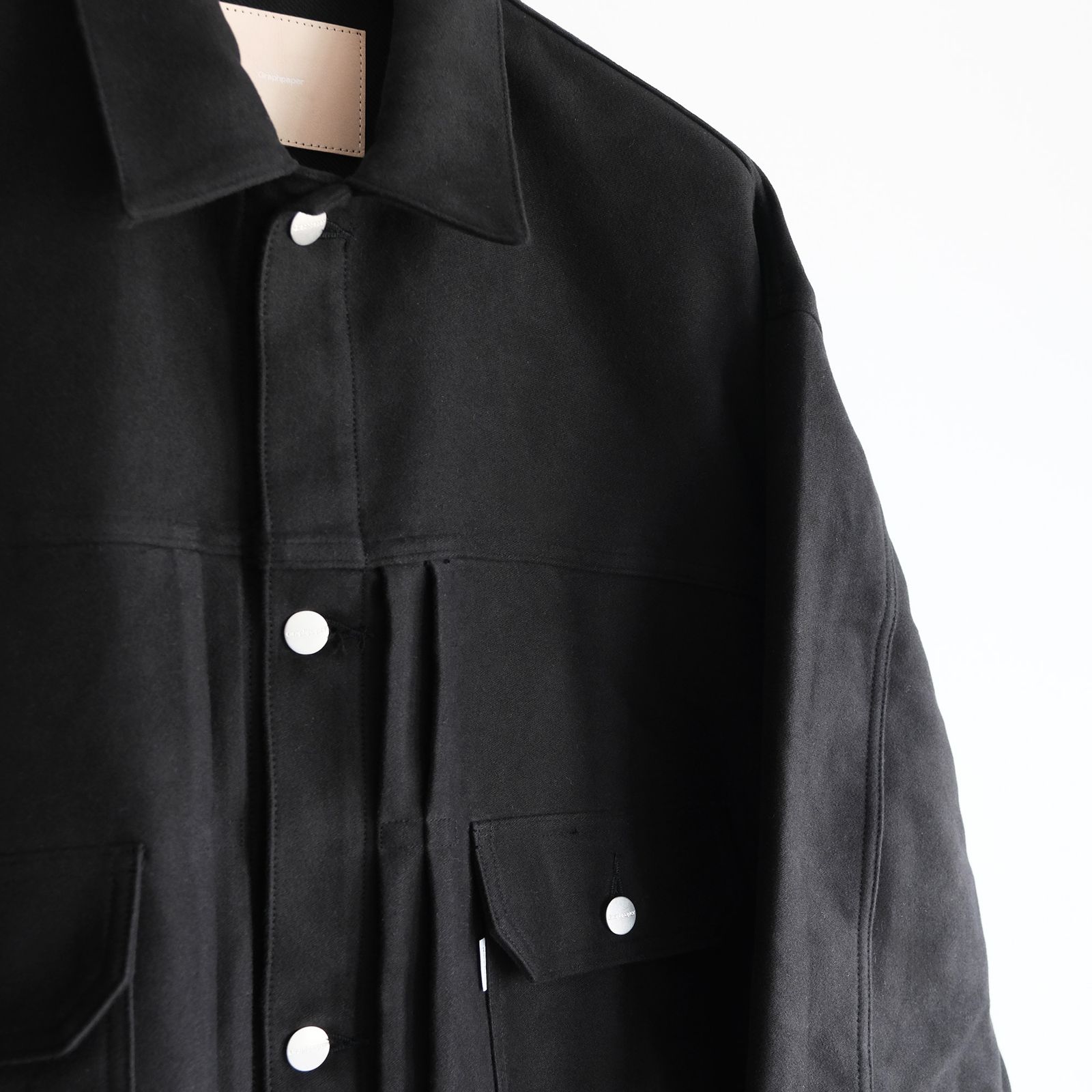Cotton Double Serge Jacket -ジャケット-（Black / ブラック）GM263-20450