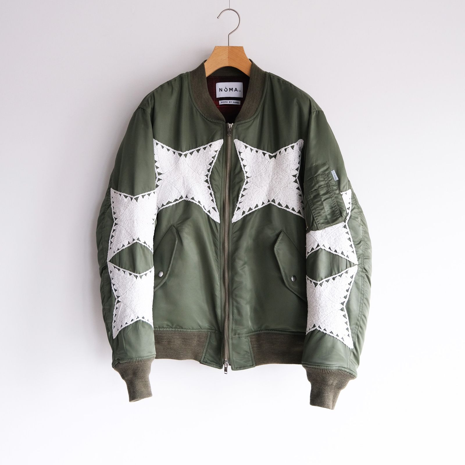 NOMA t.d. - The Craft Hand Embroidery Flight Jacket -ジャケット-（Olive / オリーブ） |  STACK STORE