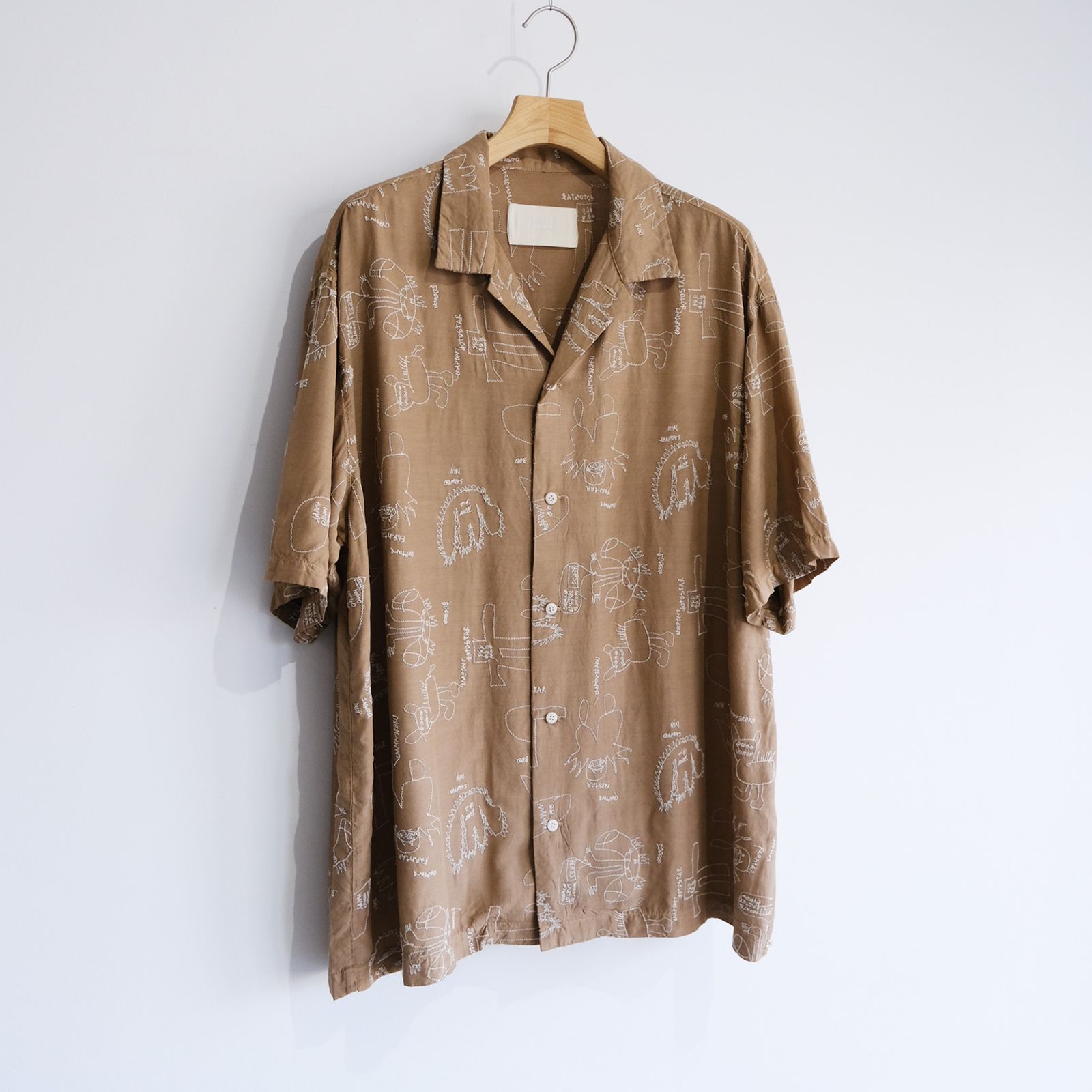 Embroidery Shirt -シャツ-（Beige / ベージュ）