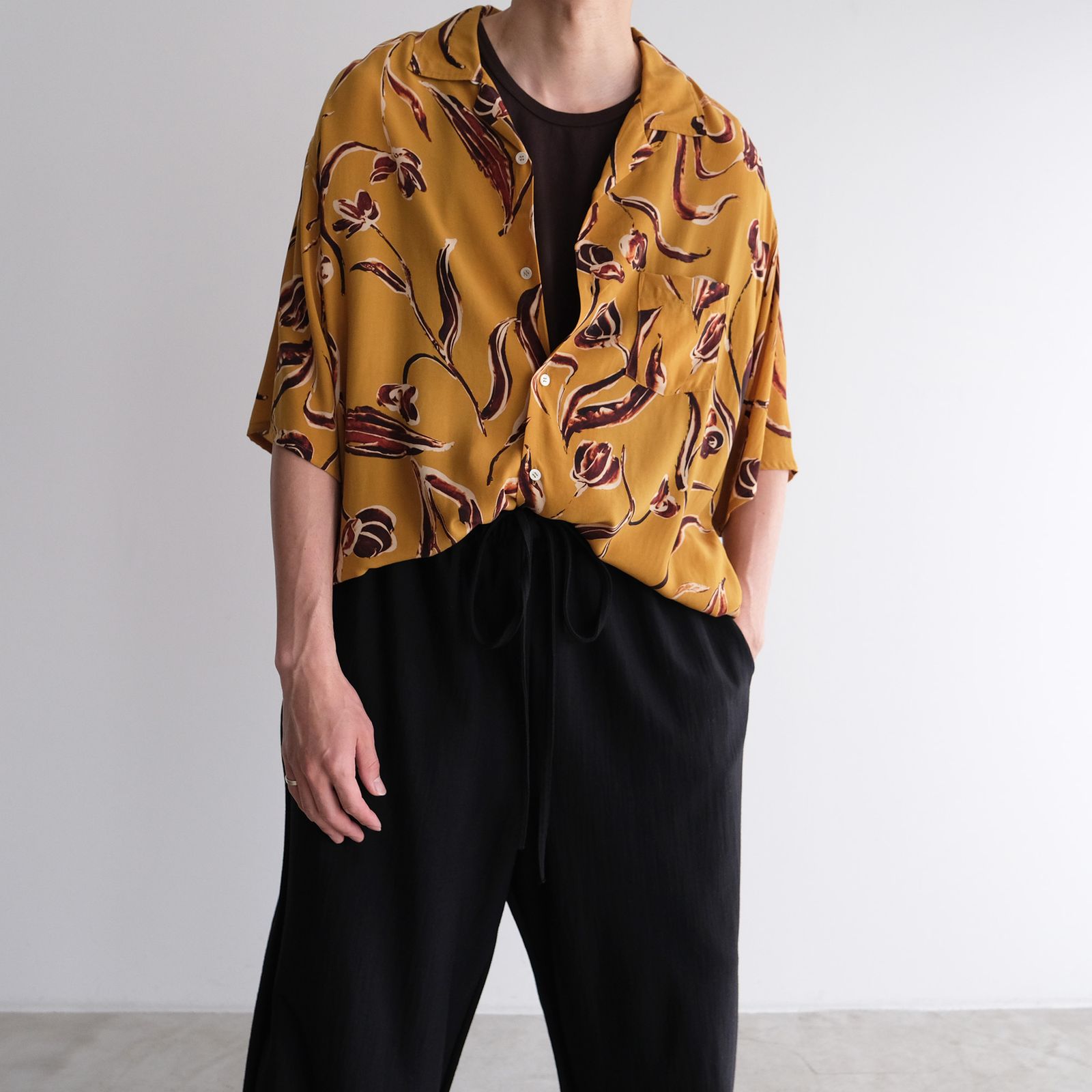 Giza Cotton Tanktop -タンクトップ-（Brown / ブラウン）