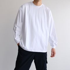 L/S Oversized Tee -Tシャツ-（White / ホワイト）GU254-70003B
