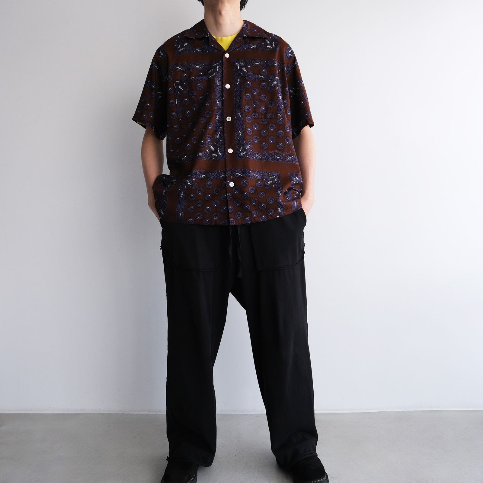 Paisley Summer Shirt -シャツ-（Brown / ブラウン）