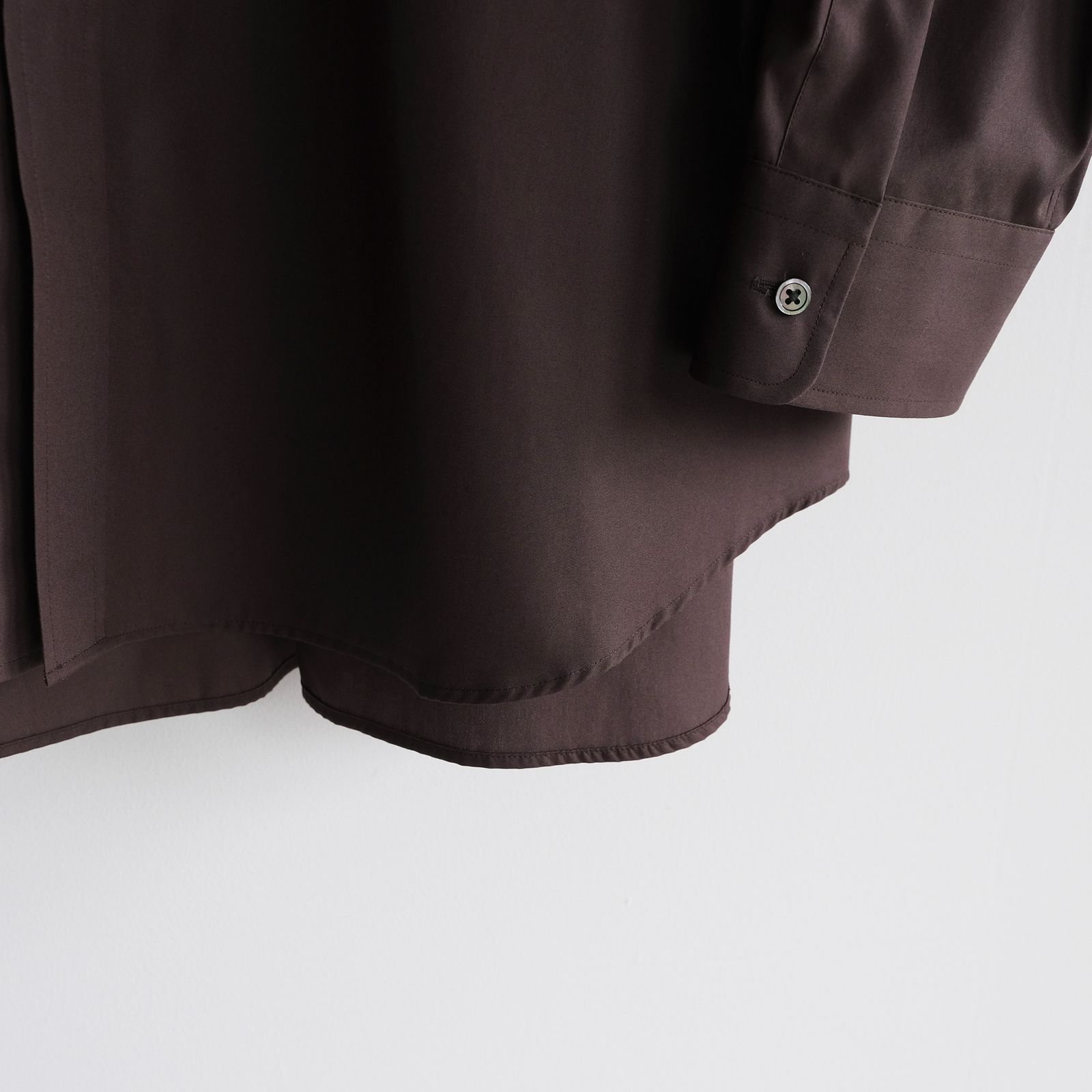 Easy Care Poplin L/S Oversized B.D Shirt -シャツ-（Brown / ブラウン）GM263-50620