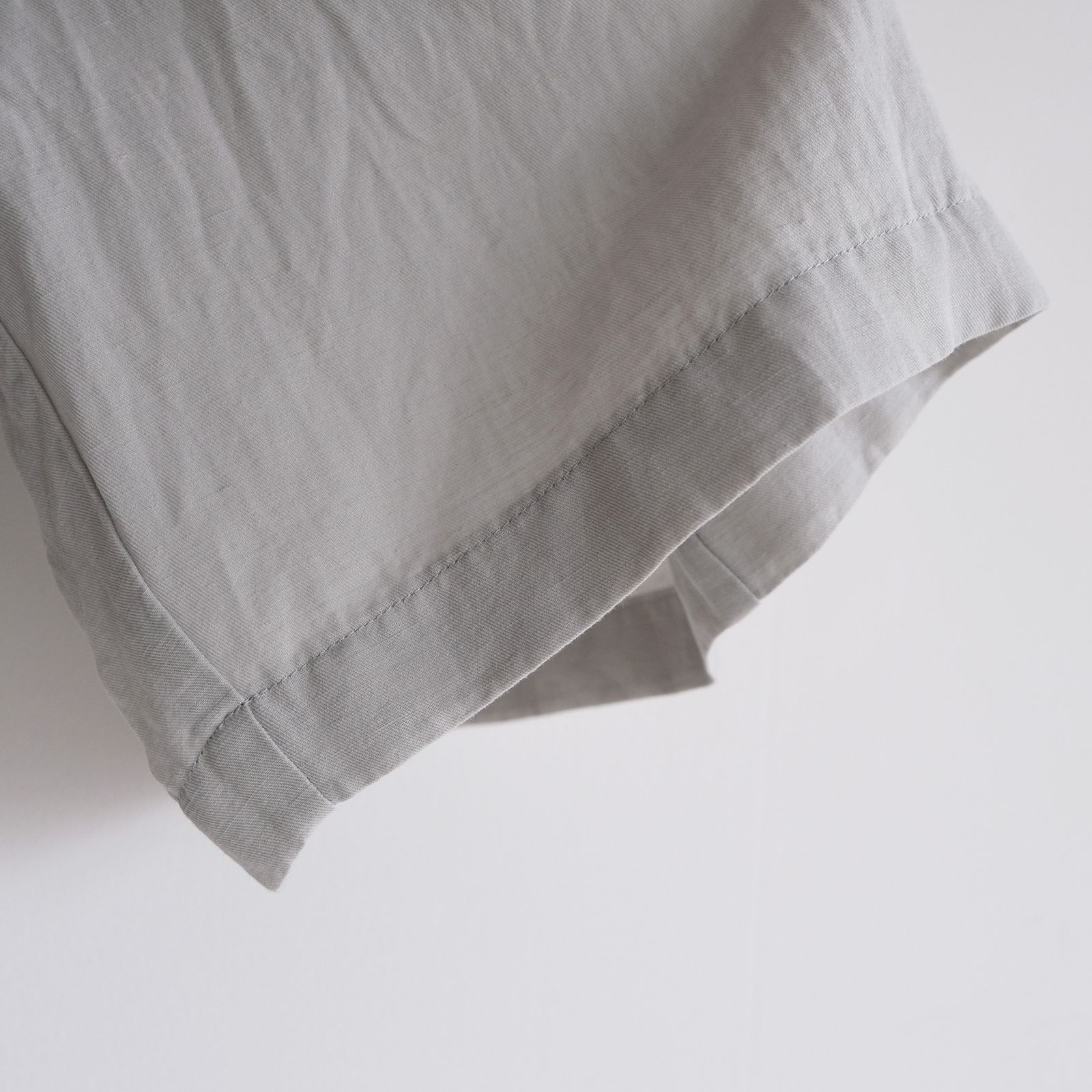 Cotton Linen Voile Loose Fit Shorts -パンツ-（Sax / サックス）