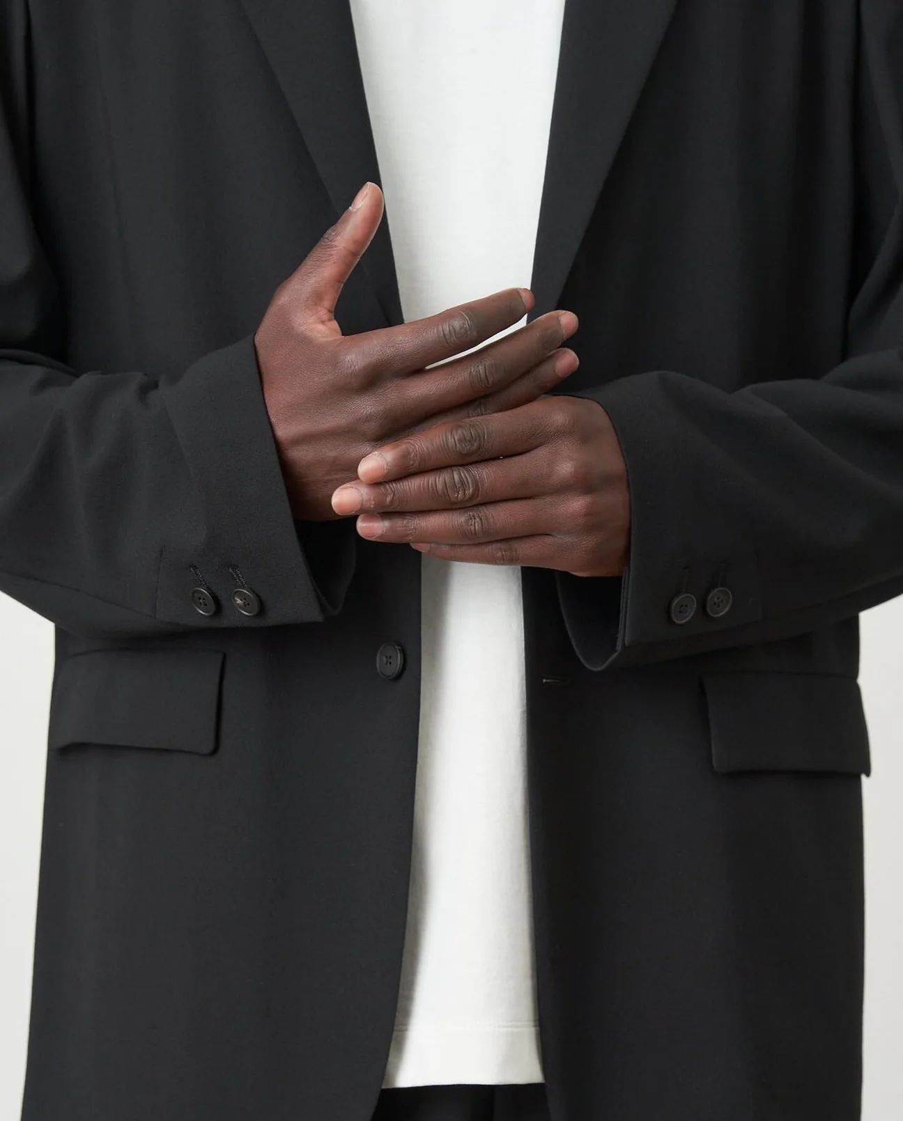 High Twist Wool Tailored Jacket -テーラードジャケット-（Black / ブラック）
