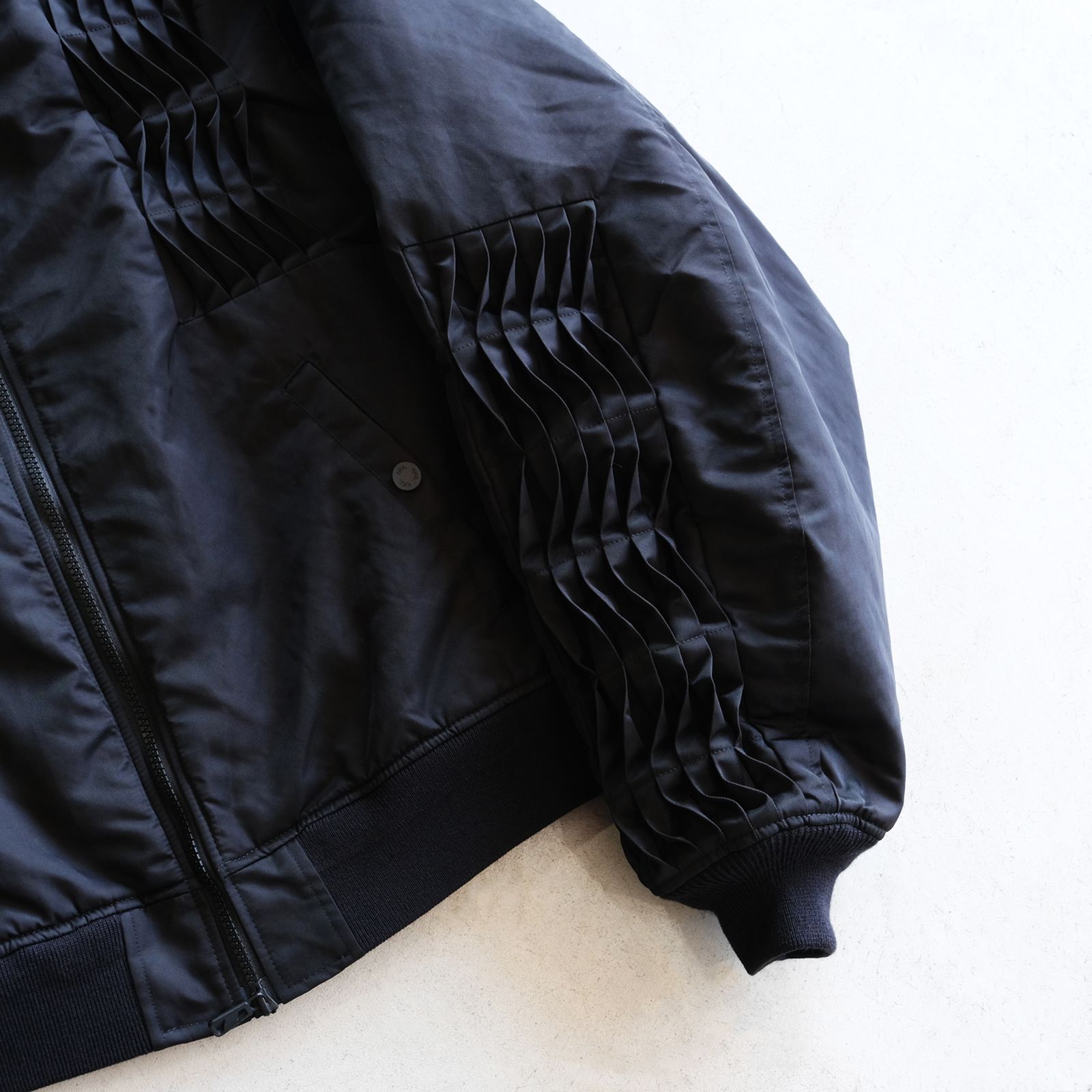 F/CE. - Folding Pleats Flight JK -ジャケット-（Black / ブラック） | STACK STORE