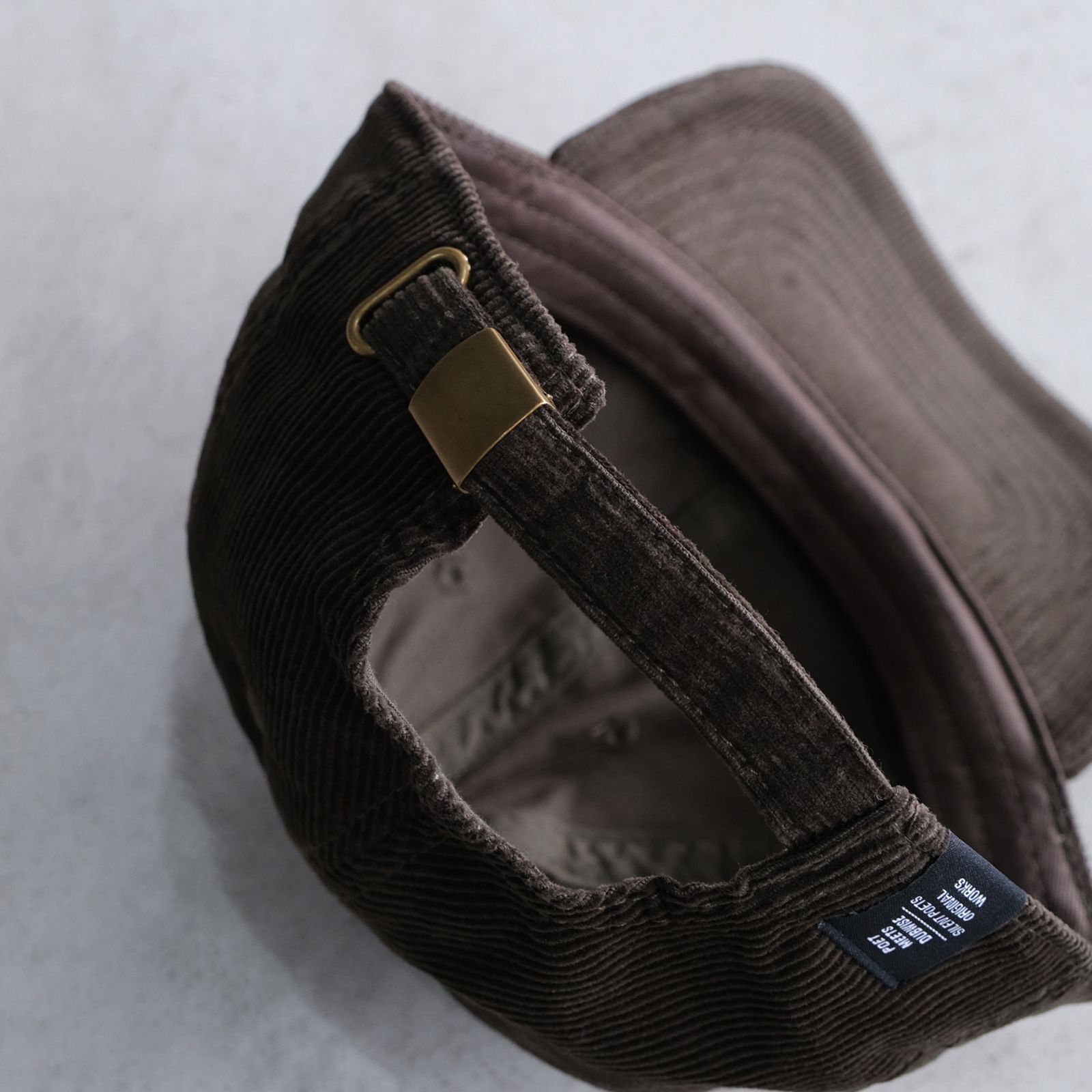 PMD Tag Corduroy Cap -キャップ-（Khaki / カーキ）