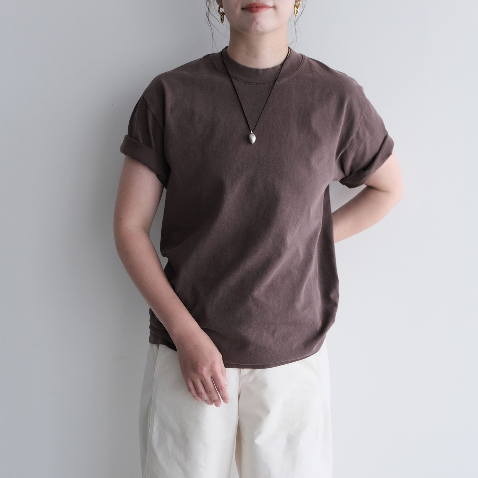 MINE Duct Tape T-Shirt / White Label STACK STORE 10th Anniversary Limited Color -Tシャツ-（PD Brown / ピグメントダイ ブラウン）
