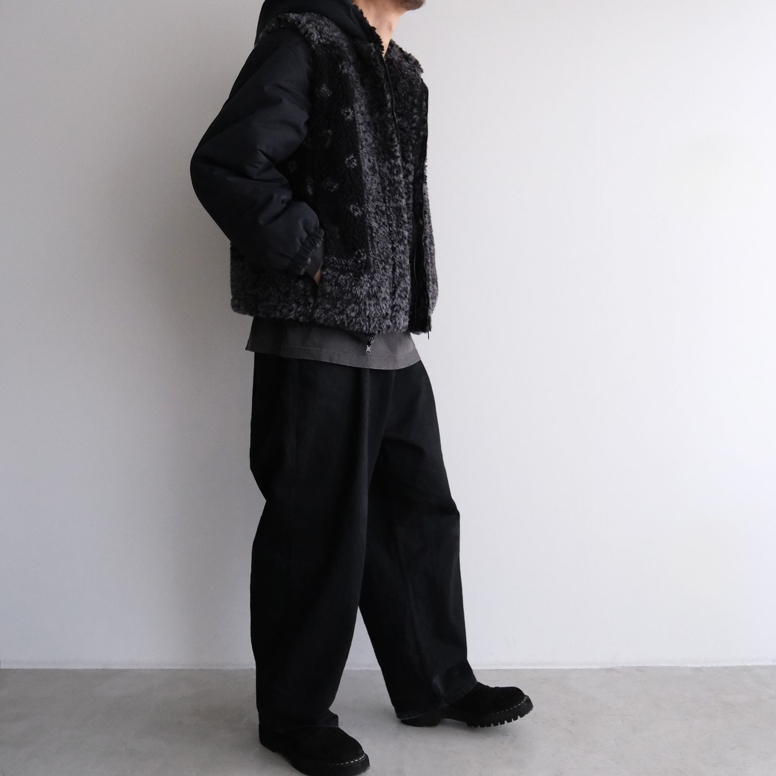 DYG Reversible Sherpa Hoody -ブルゾン-（Black / ブラック）