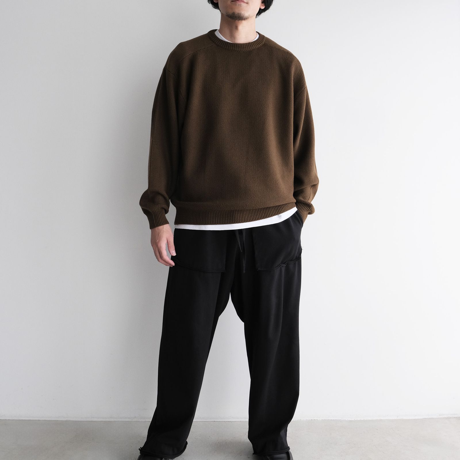 Soft Wool Command Sweather -ニット-（Brown / ブラウン）GU263-80600