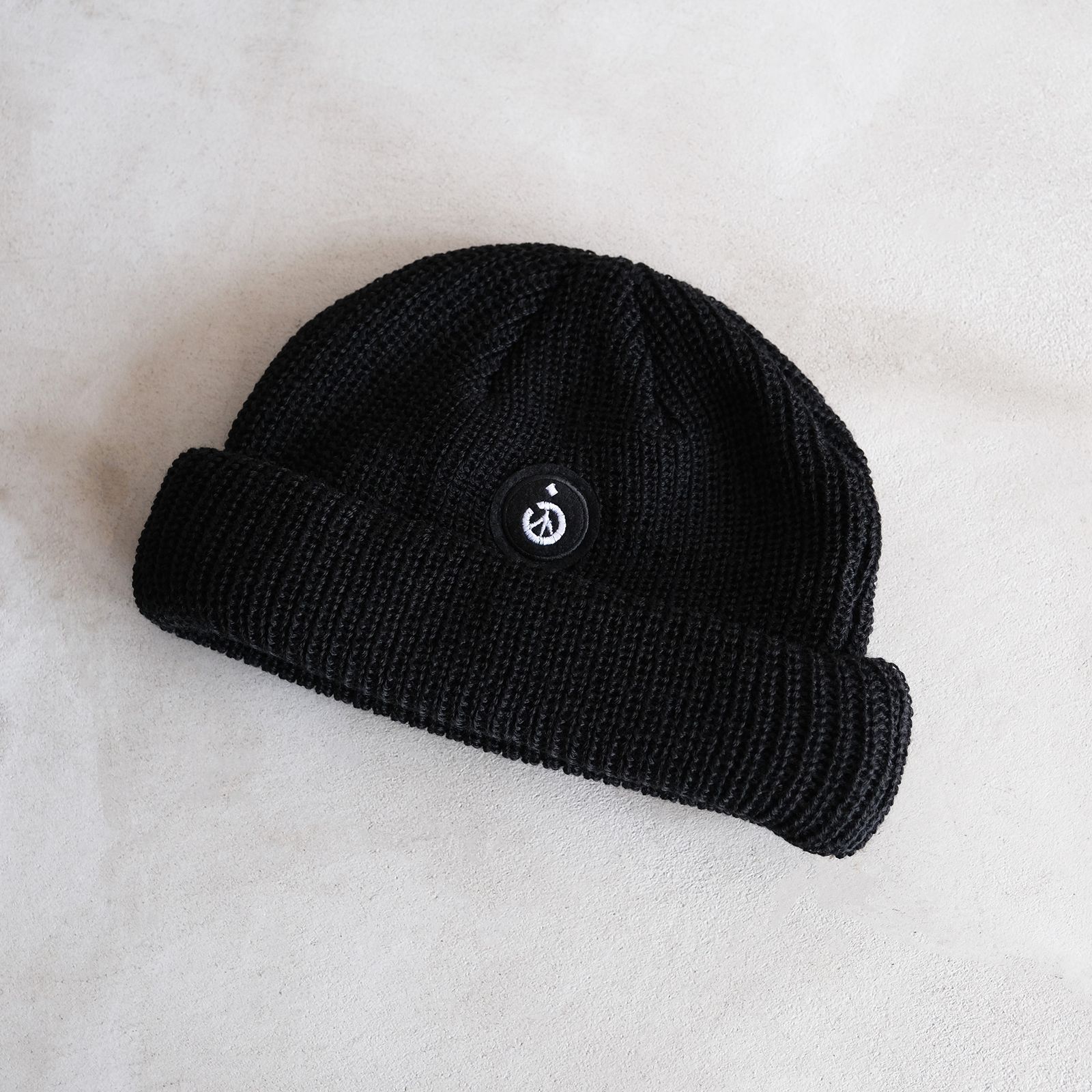 Roll Knit Beanie -ビーニー-（Black / ブラック）