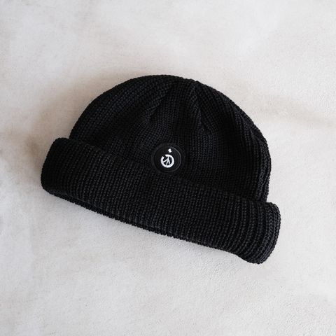 Roll Knit Beanie -ビーニー-（Black / ブラック）