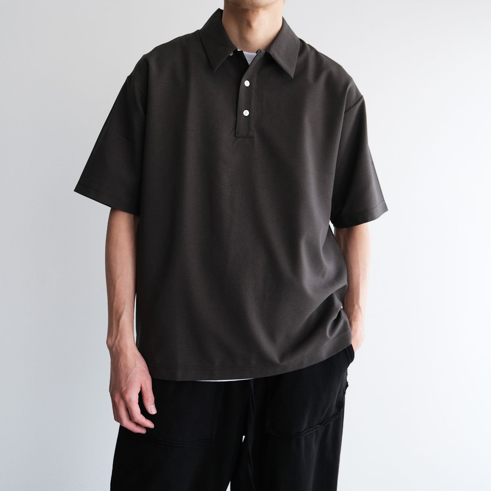 【美品】EEL products ポロシャツ L Merci Boku EEL Products - Merci Boku - ポロシャツ-（Charcoal