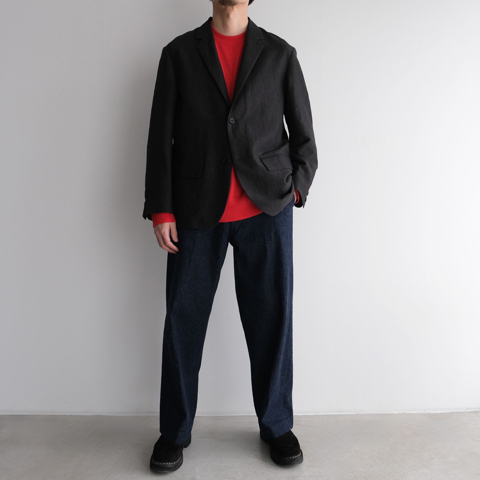 Crew Neck Knit -ニット-（Red / レッド）