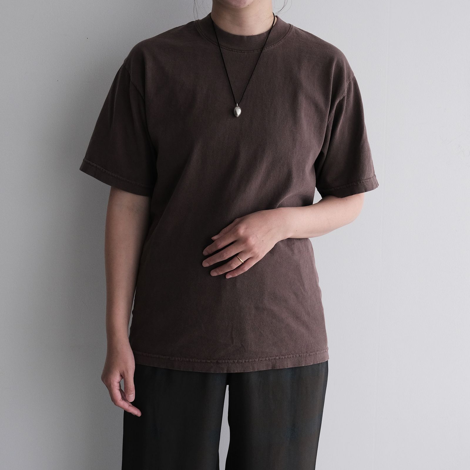 MINE Duct Tape T-Shirt / White Label STACK STORE 10th Anniversary Limited Color -Tシャツ-（PD Brown / ピグメントダイ ブラウン）
