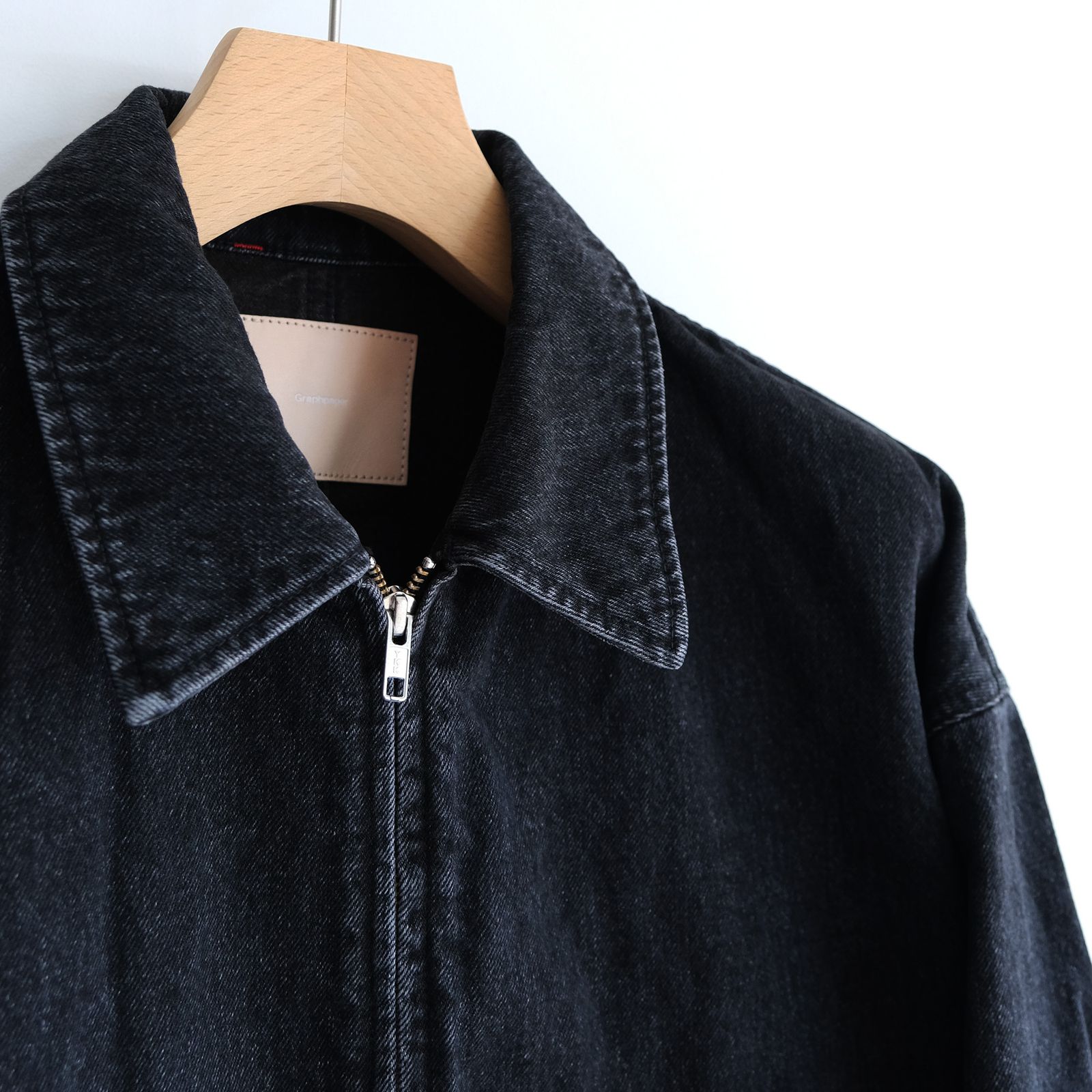 Selvage Denim Zip Jacket -デニムジャケット-（Black Dark Fade / ブラックダークフェイド）